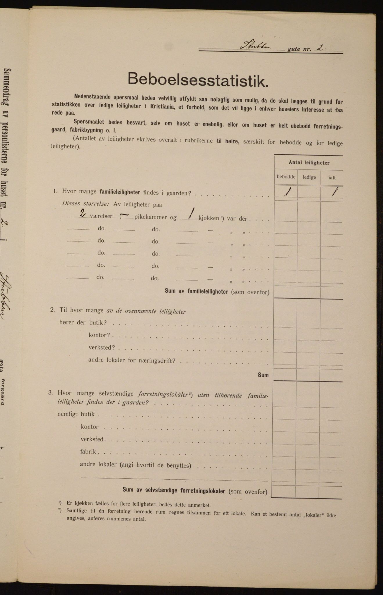 OBA, Kommunal folketelling 1.2.1912 for Kristiania, 1912, s. 104454