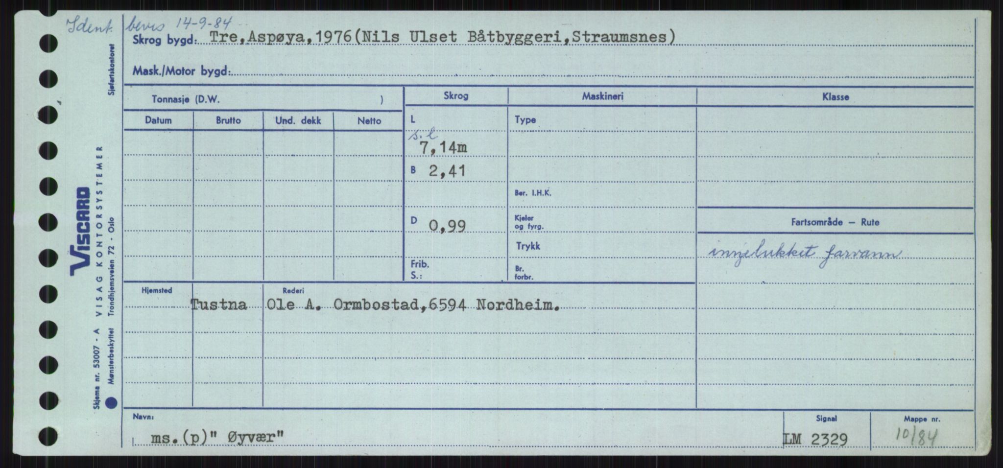 Sjøfartsdirektoratet med forløpere, Skipsmålingen, RA/S-1627/H/Ha/L0006/0002: Fartøy, Sver-Å / Fartøy, U-Å, s. 868