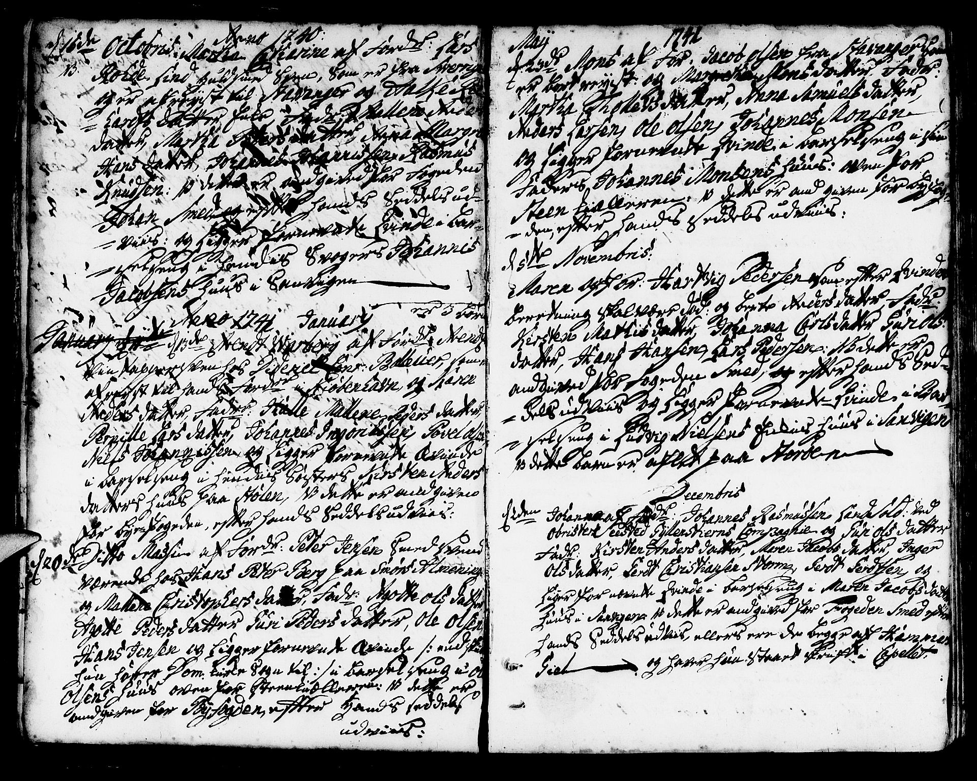 Korskirken sokneprestembete, AV/SAB-A-76101/H/Haa/L0004: Ministerialbok nr. A 4, 1720-1750, s. 308
