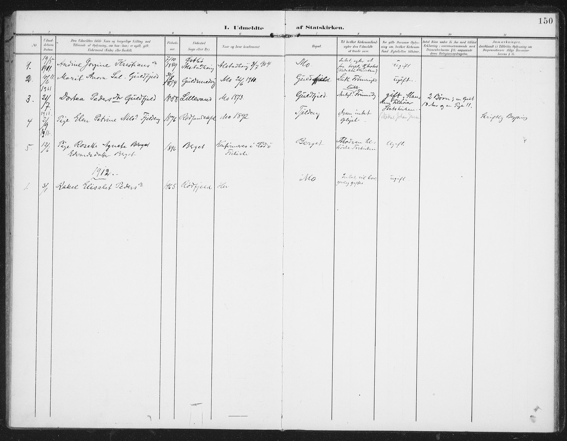 Ministerialprotokoller, klokkerbøker og fødselsregistre - Nordland, SAT/A-1459/827/L0403: Ministerialbok nr. 827A15, 1903-1912, s. 150