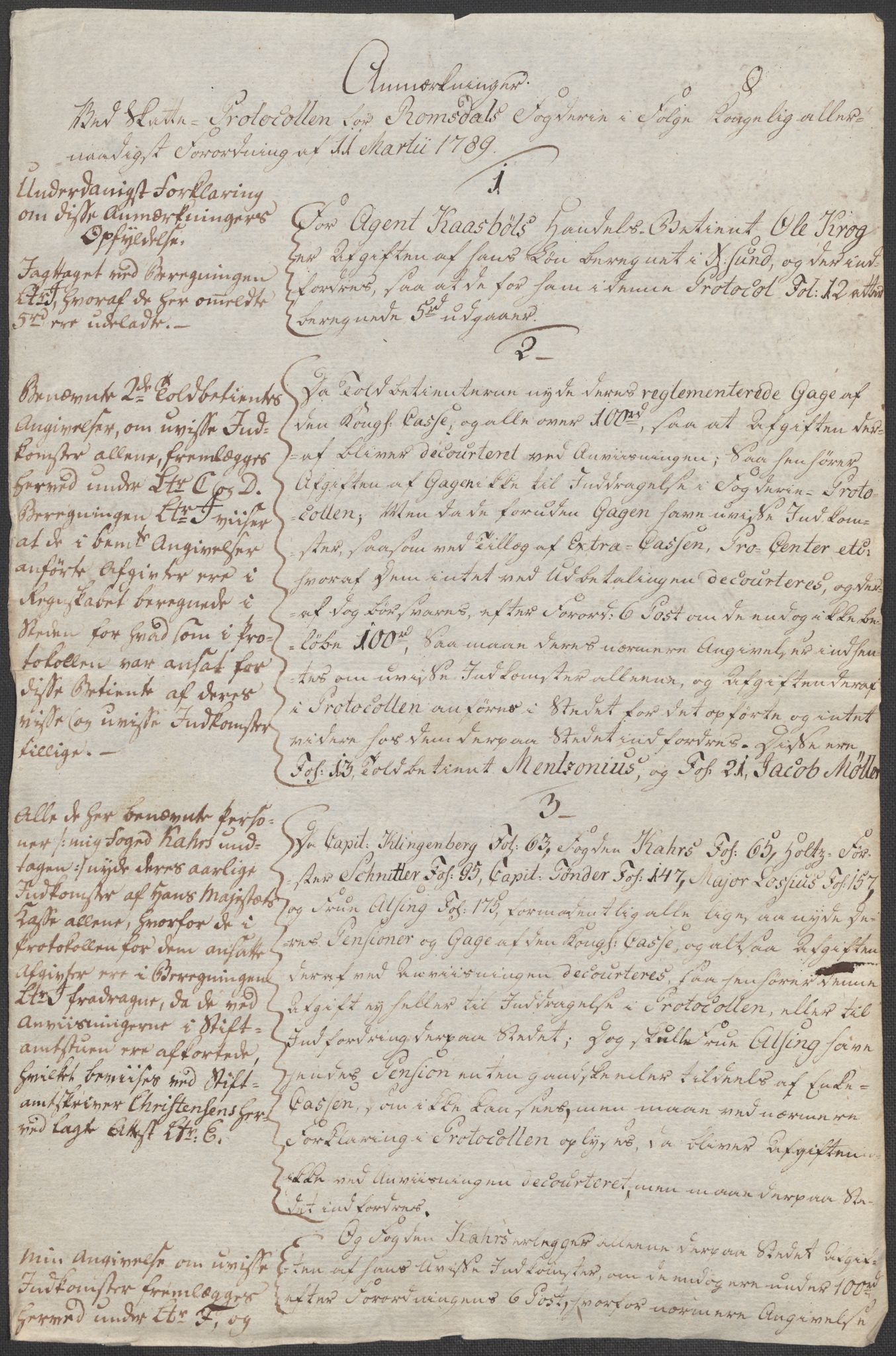 Rentekammeret inntil 1814, Reviderte regnskaper, Mindre regnskaper, RA/EA-4068/Rf/Rfe/L0038: (Øster) Risør, Romsdal fogderi, 1789, s. 181