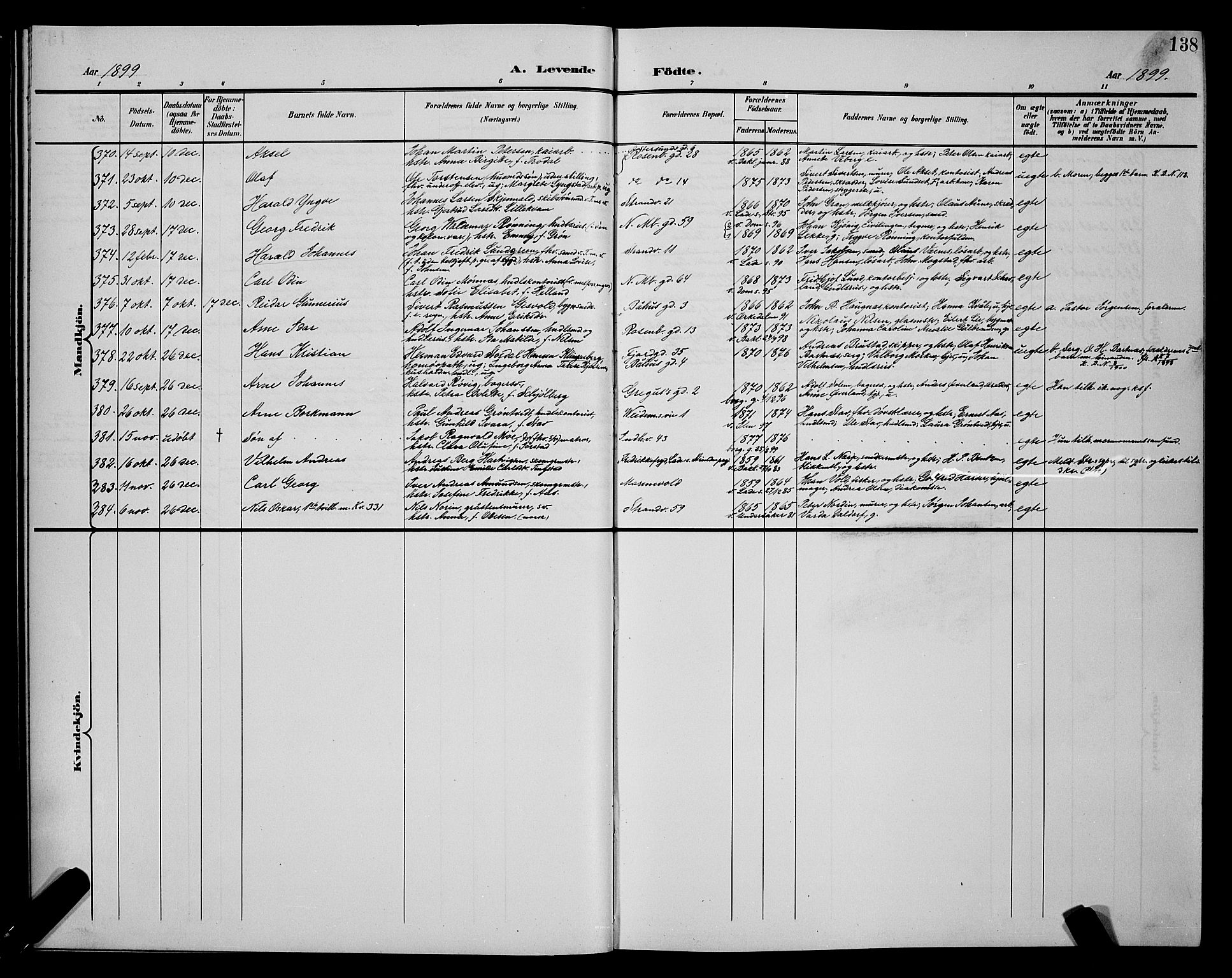 Ministerialprotokoller, klokkerbøker og fødselsregistre - Sør-Trøndelag, SAT/A-1456/604/L0225: Klokkerbok nr. 604C08, 1895-1899, s. 138
