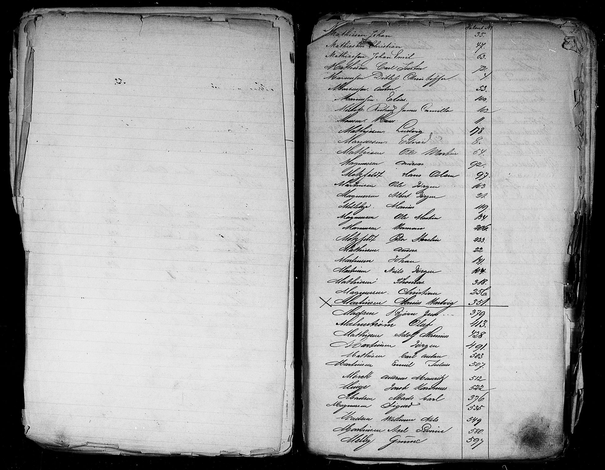 Sarpsborg mønstringskontor, SAO/A-10569c/F/Fa/L0001: Register til annotasjonsrullen, 1860, s. 24