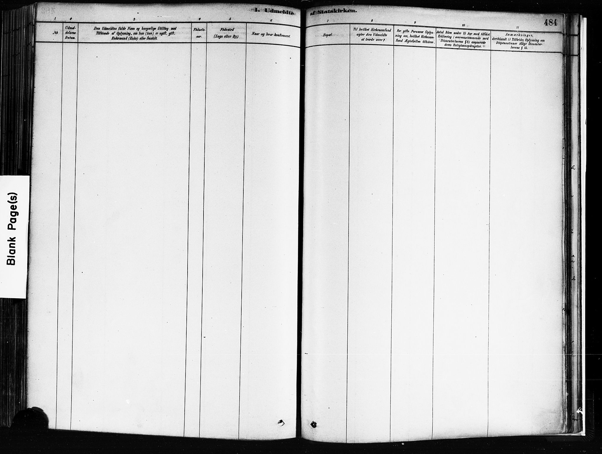Idd prestekontor Kirkebøker, SAO/A-10911/F/Fc/L0006b: Ministerialbok nr. III 6B, 1878-1903, s. 484