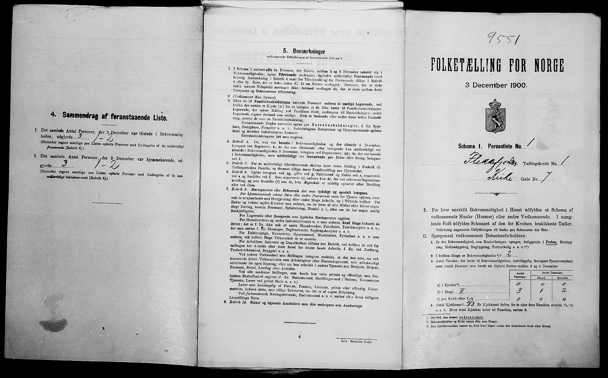 SAK, Folketelling 1900 for 1004 Flekkefjord kjøpstad, 1900, s. 270
