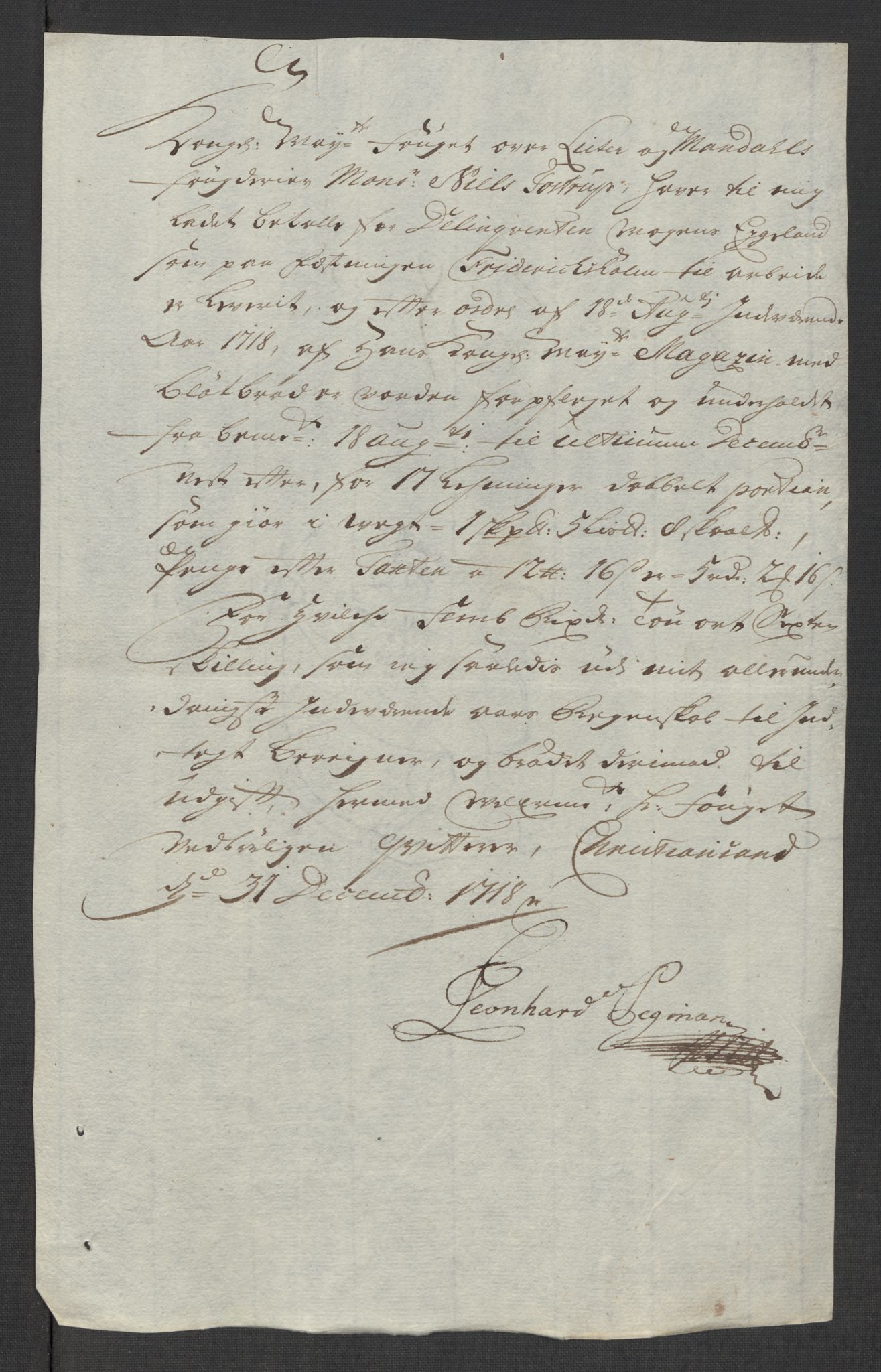 Rentekammeret inntil 1814, Reviderte regnskaper, Fogderegnskap, RA/EA-4092/R43/L2563: Fogderegnskap Lista og Mandal, 1718, s. 226