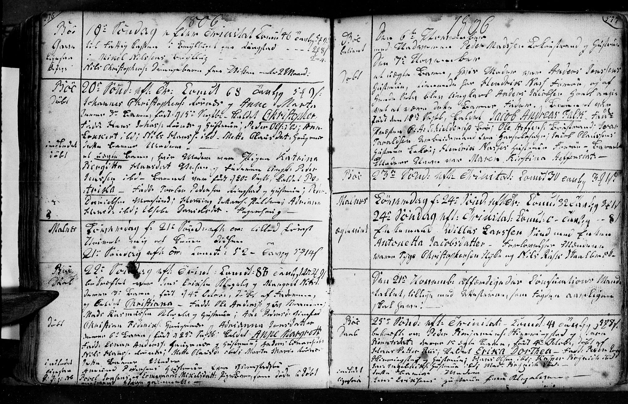 Ministerialprotokoller, klokkerbøker og fødselsregistre - Nordland, AV/SAT-A-1459/891/L1297: Ministerialbok nr. 891A02, 1759-1820, s. 576-577