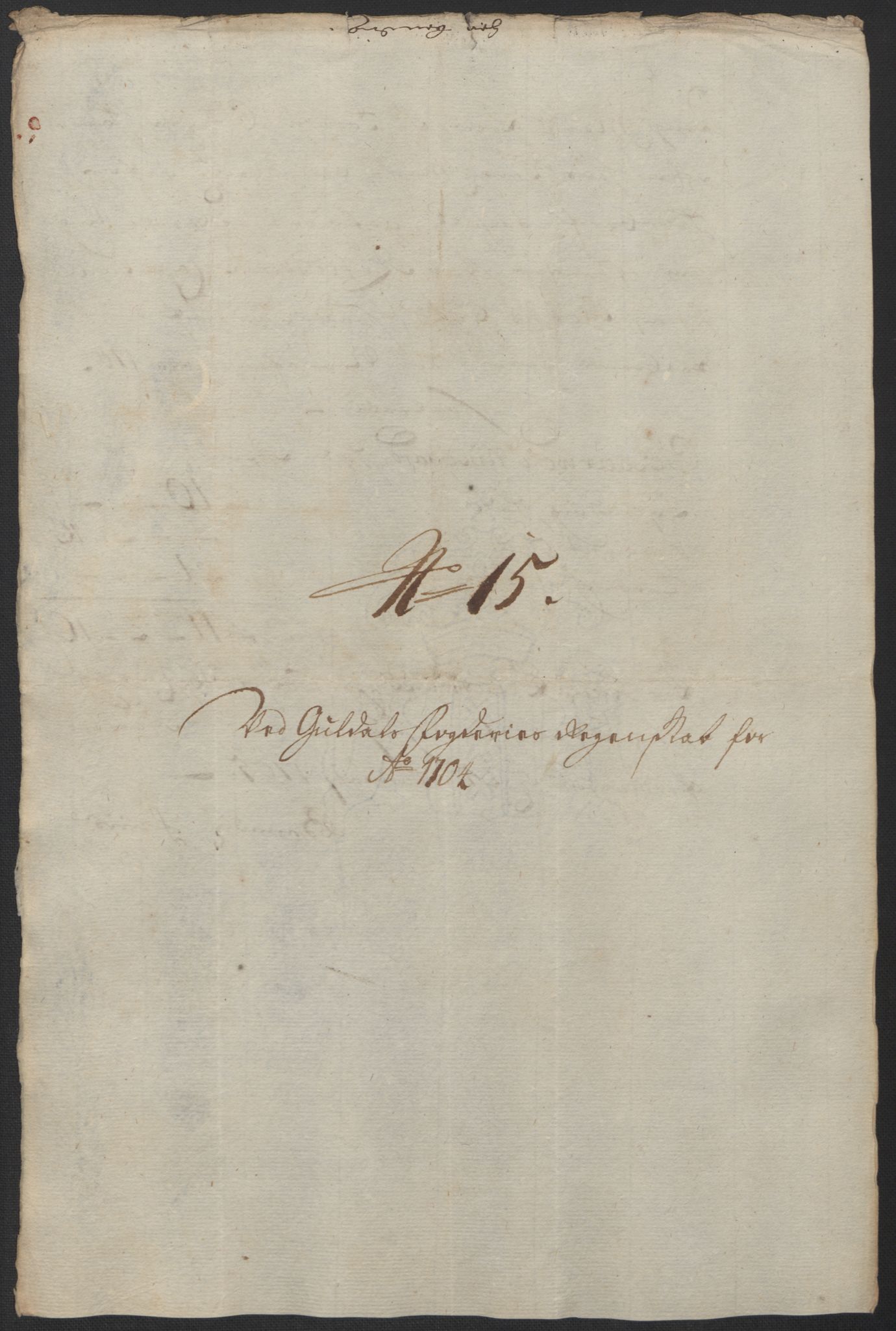 Rentekammeret inntil 1814, Reviderte regnskaper, Fogderegnskap, RA/EA-4092/R60/L3954: Fogderegnskap Orkdal og Gauldal, 1704, s. 398