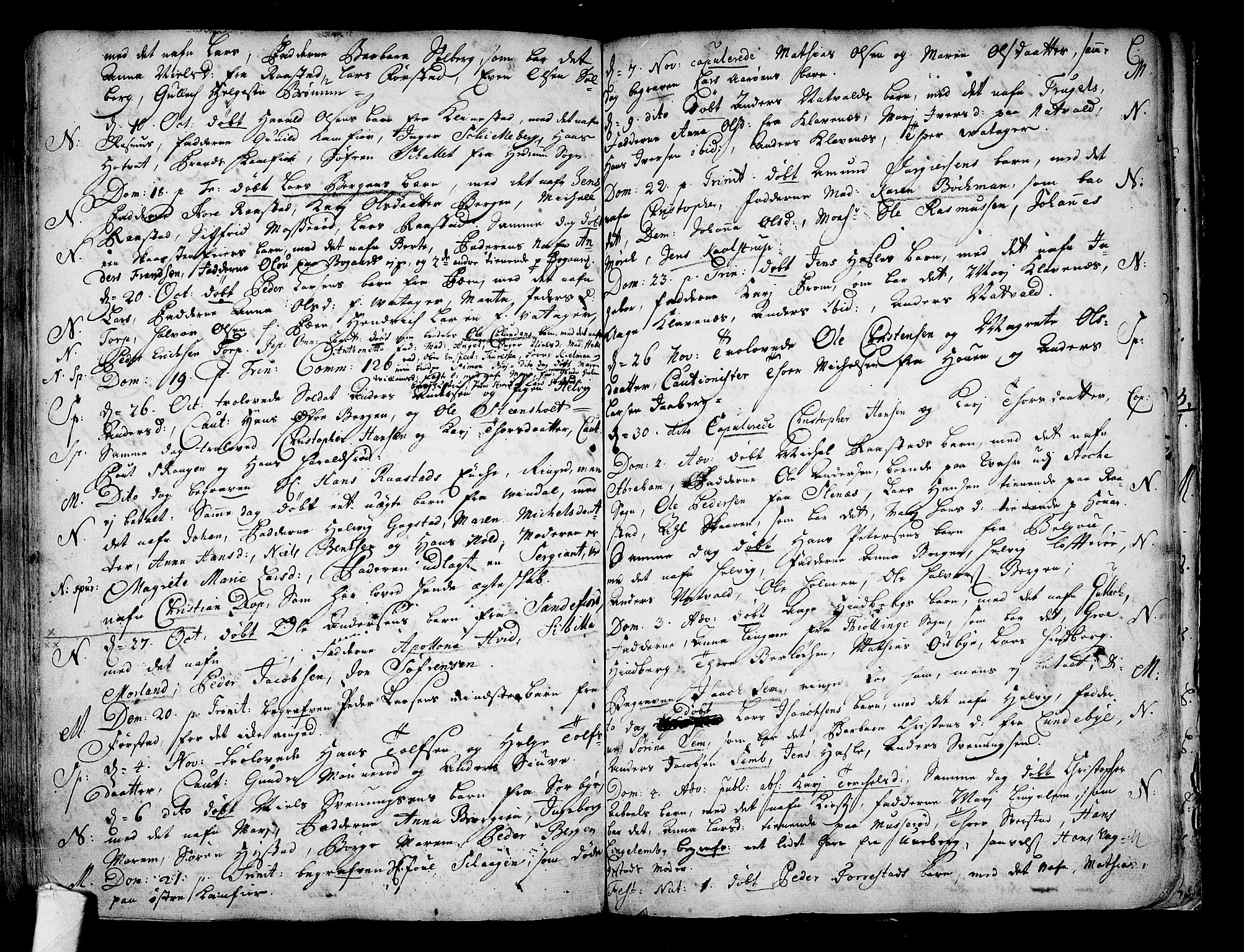 Sandar kirkebøker, AV/SAKO-A-243/F/Fa/L0001: Ministerialbok nr. 1, 1709-1733