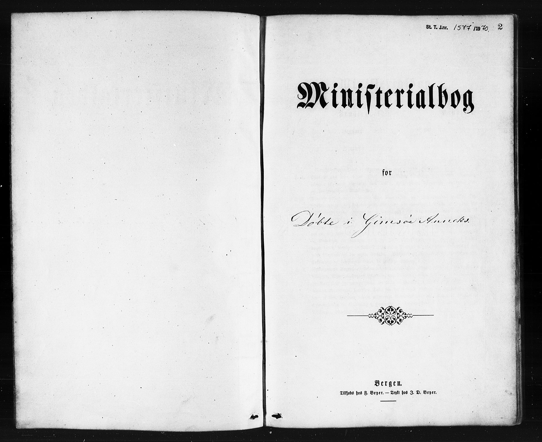 Ministerialprotokoller, klokkerbøker og fødselsregistre - Nordland, AV/SAT-A-1459/876/L1096: Ministerialbok nr. 876A02, 1870-1886, s. 2