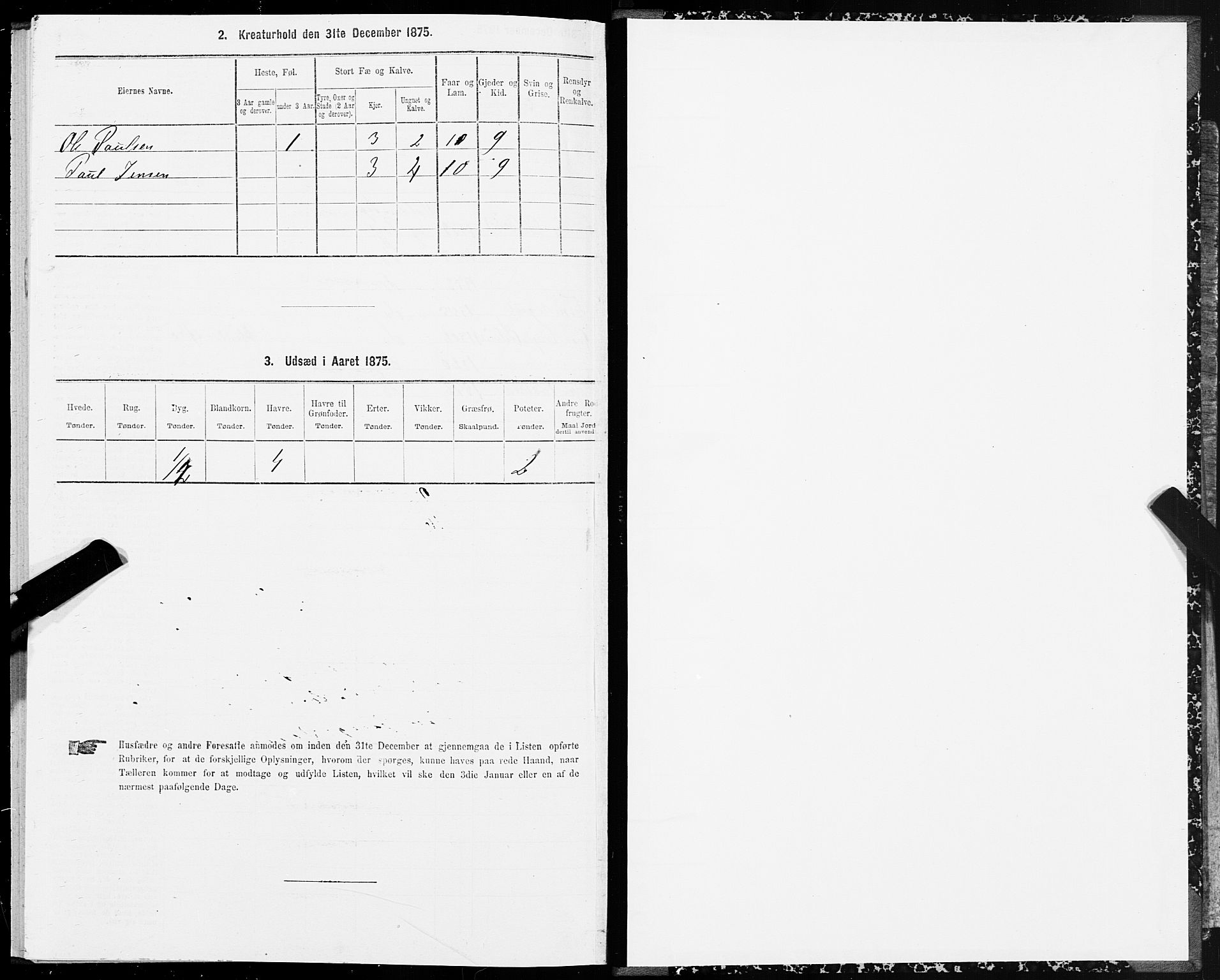 SAT, Folketelling 1875 for 1519P Volda prestegjeld, 1875