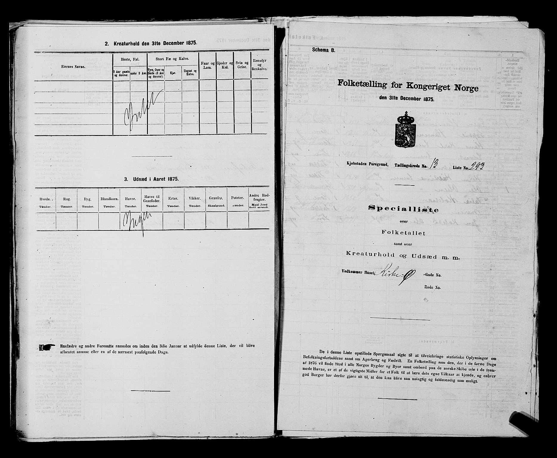 SAKO, Folketelling 1875 for 0805P Porsgrunn prestegjeld, 1875, s. 669