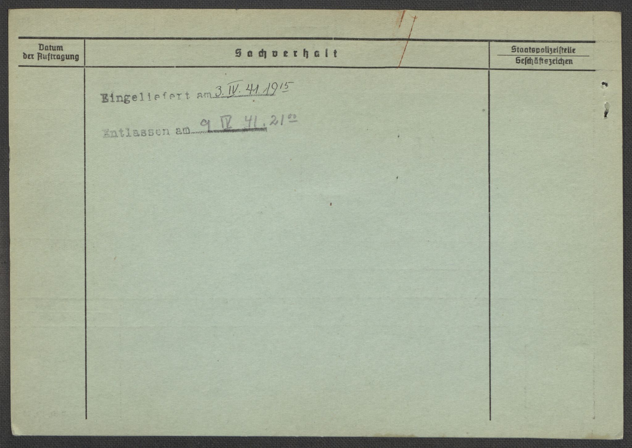 Befehlshaber der Sicherheitspolizei und des SD, RA/RAFA-5969/E/Ea/Eaa/L0010: Register over norske fanger i Møllergata 19: Sø-Å, 1940-1945, s. 531