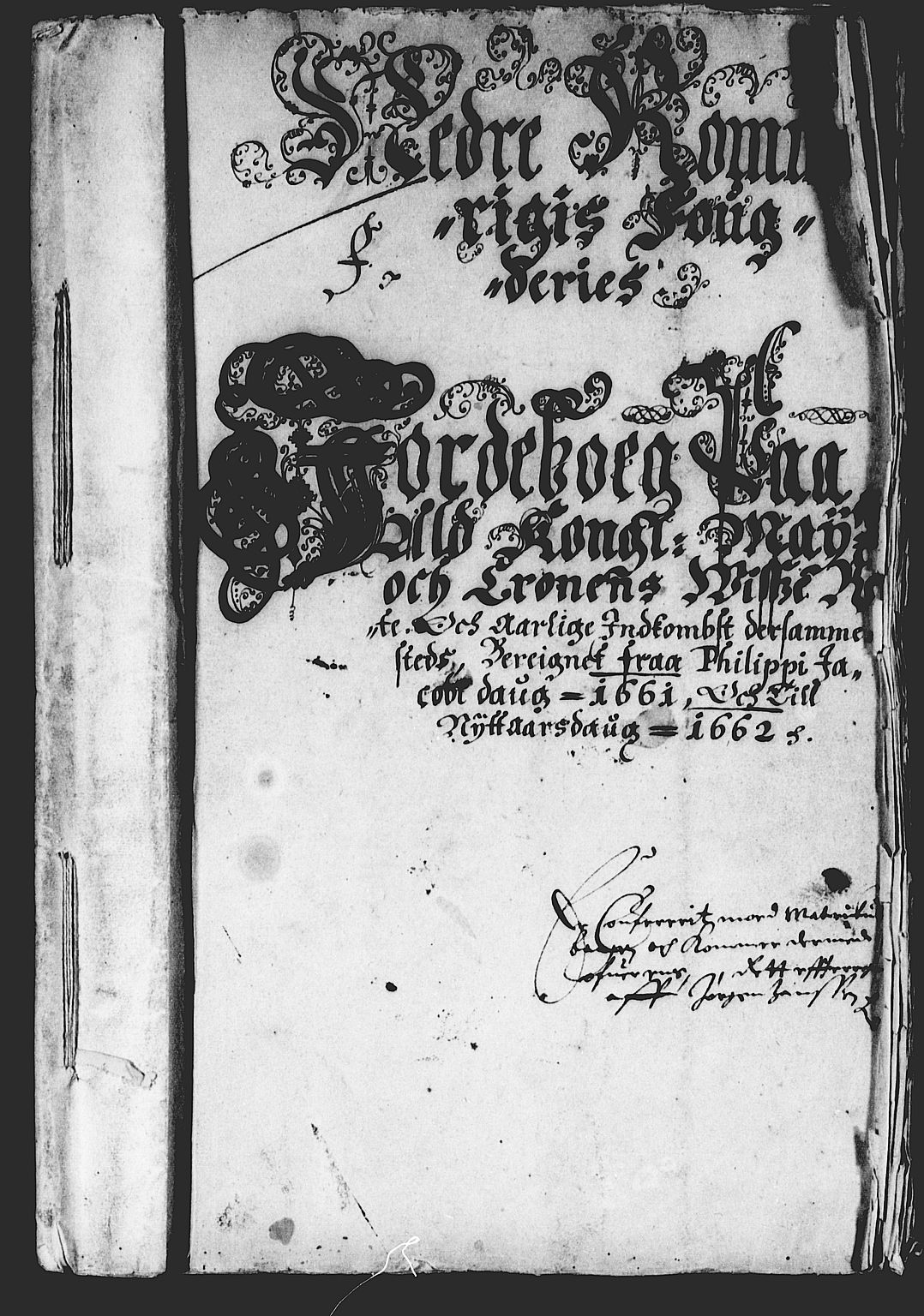 Rentekammeret inntil 1814, Reviderte regnskaper, Stiftamtstueregnskaper, Landkommissariatet på Akershus og Akershus stiftamt, AV/RA-EA-5869/R/Ra/L0002: Landkommissariatet på Akershus, 1661