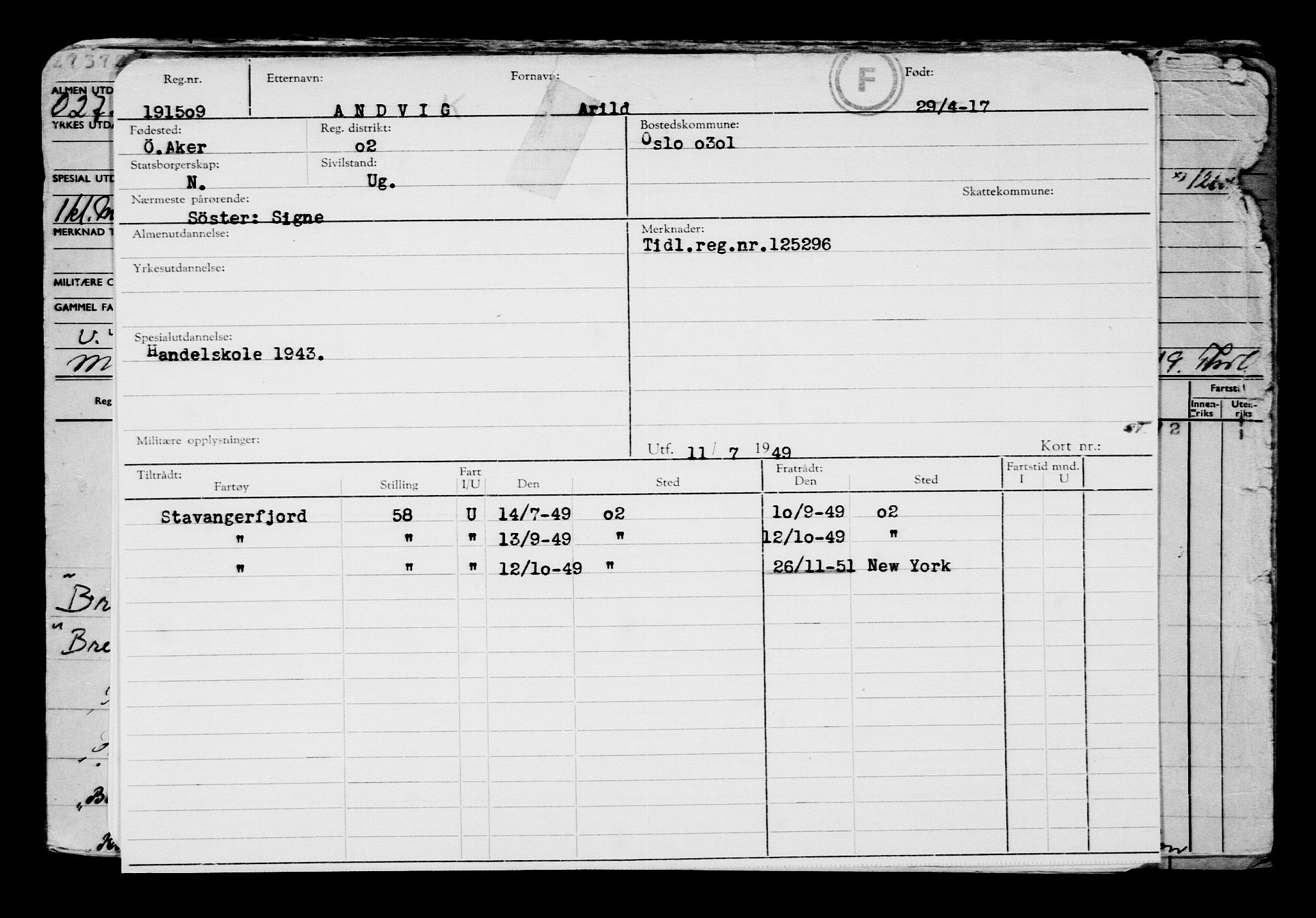 Direktoratet for sjømenn, AV/RA-S-3545/G/Gb/L0148: Hovedkort, 1917, s. 188