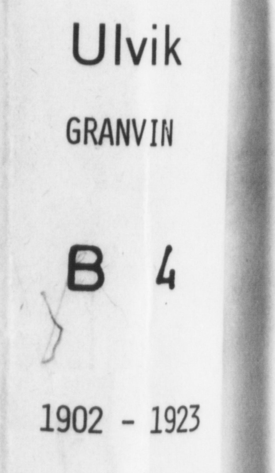 Ulvik sokneprestembete, AV/SAB-A-78801/H/Hab: Klokkerbok nr. B 4, 1902-1923