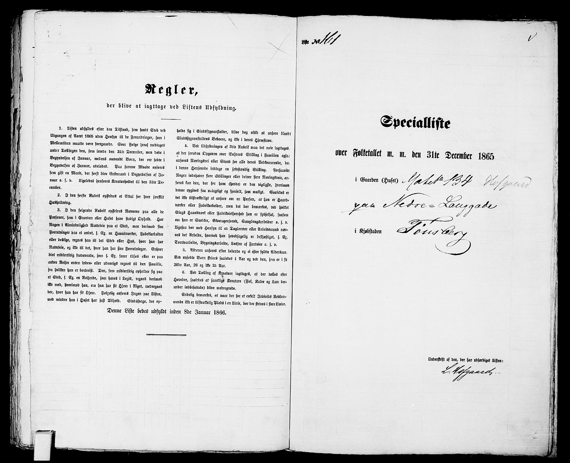 RA, Folketelling 1865 for 0705P Tønsberg prestegjeld, 1865, s. 352