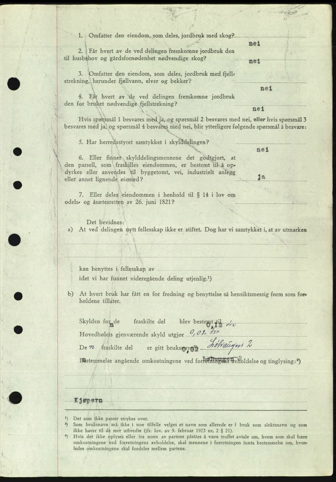 Nordre Sunnmøre sorenskriveri, AV/SAT-A-0006/1/2/2C/2Ca: Pantebok nr. A24, 1947-1947, Dagboknr: 888/1947