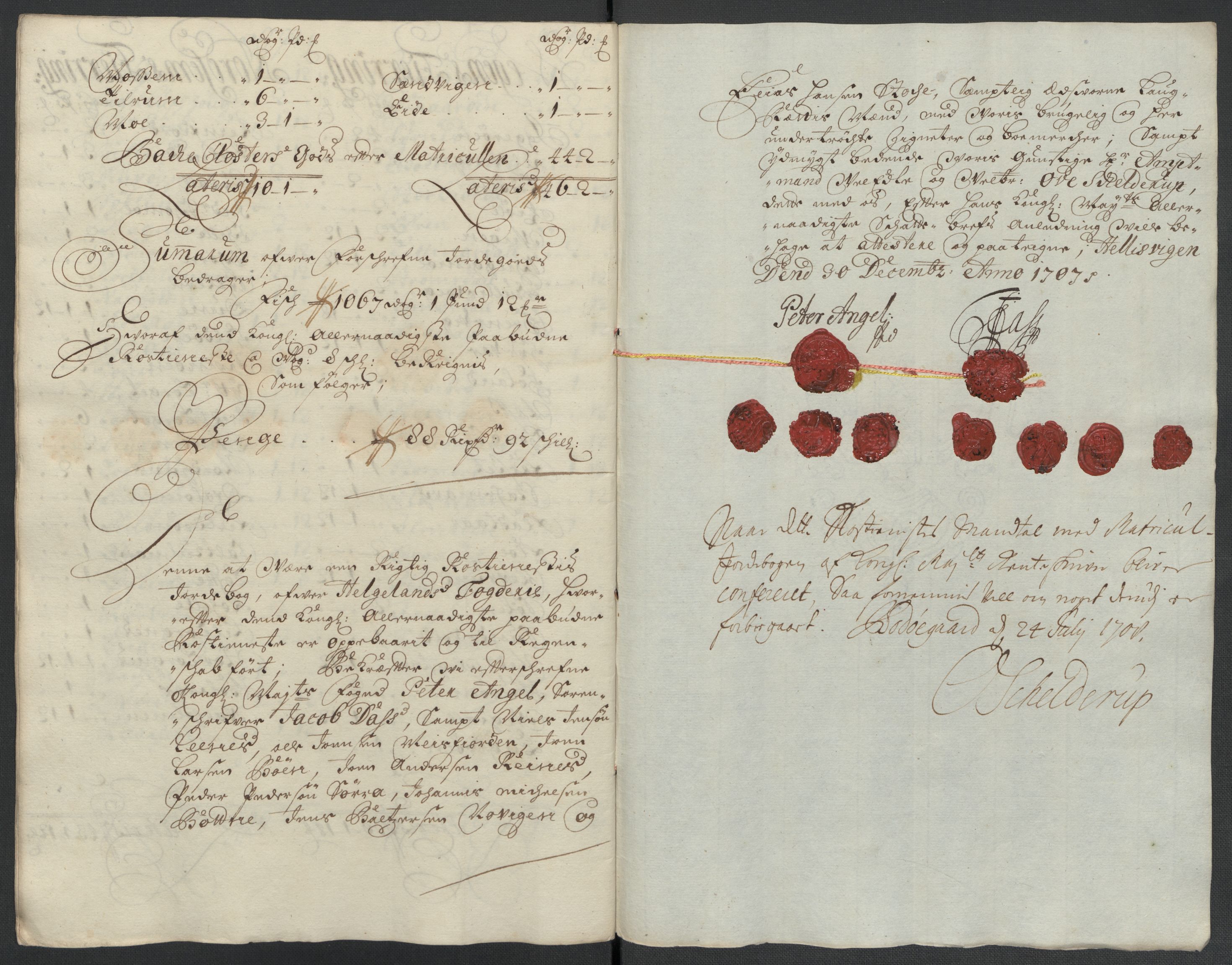 Rentekammeret inntil 1814, Reviderte regnskaper, Fogderegnskap, AV/RA-EA-4092/R65/L4509: Fogderegnskap Helgeland, 1706-1707, s. 239