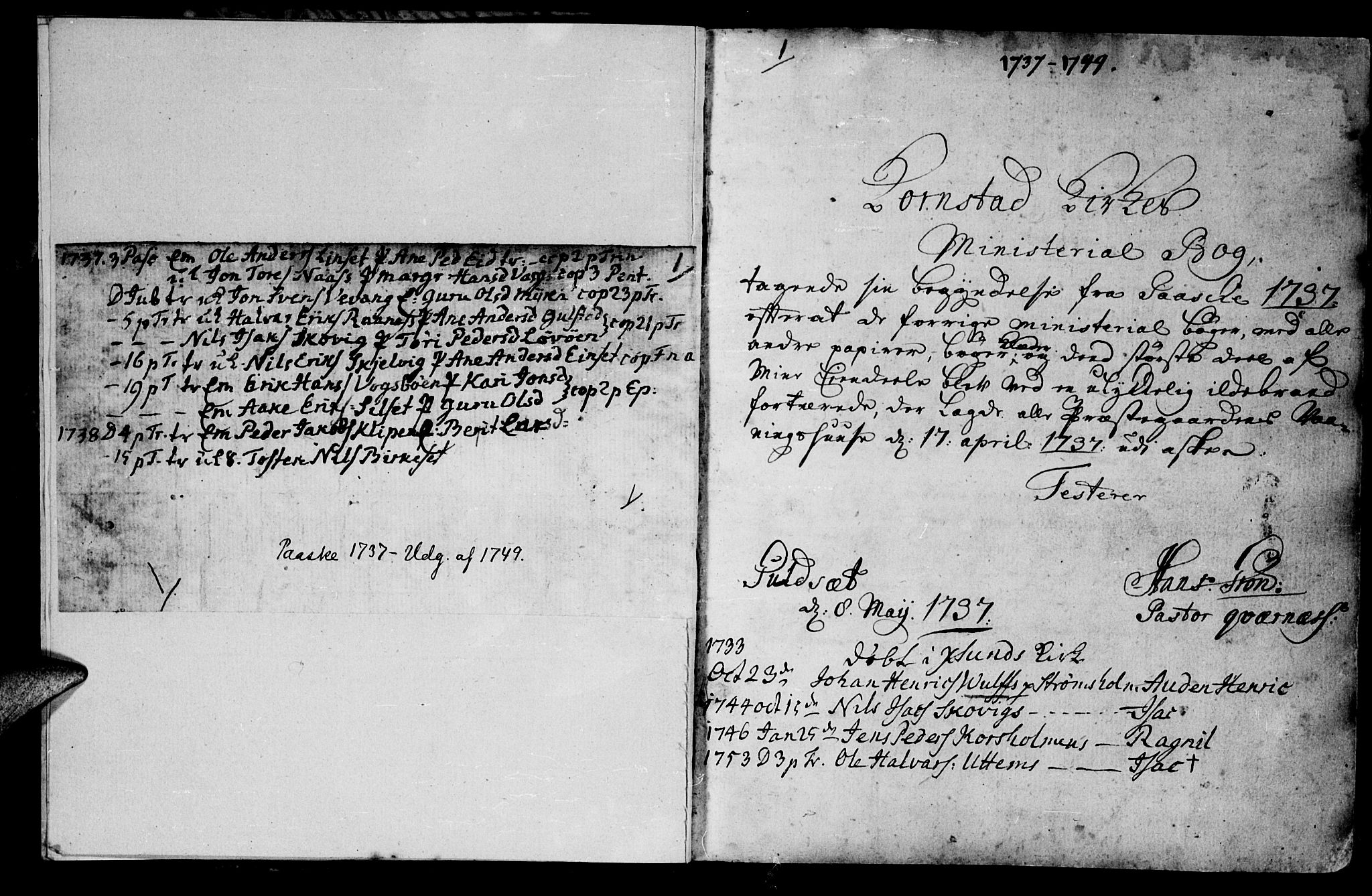 Ministerialprotokoller, klokkerbøker og fødselsregistre - Møre og Romsdal, AV/SAT-A-1454/570/L0827: Ministerialbok nr. 570A01, 1737-1749