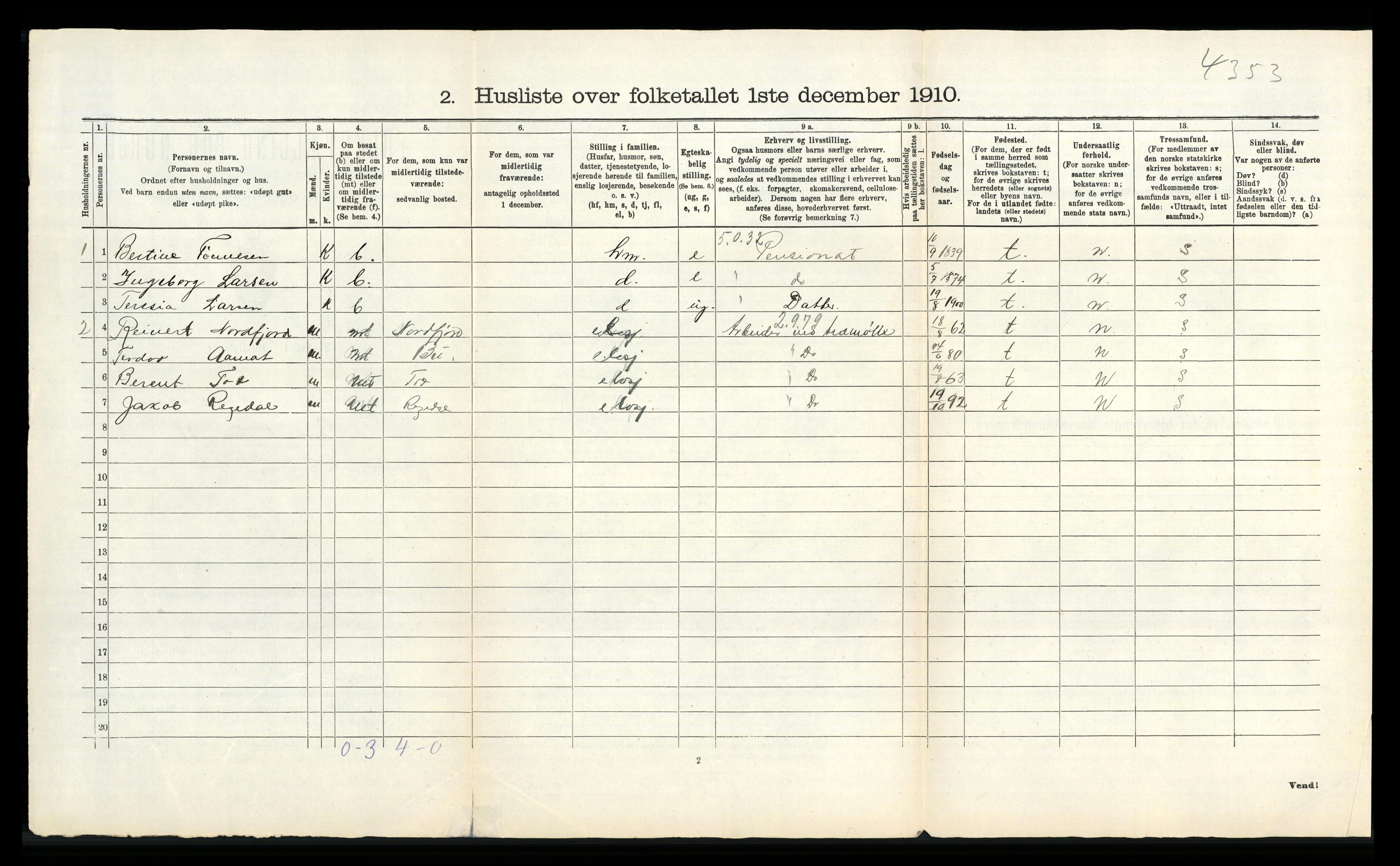 RA, Folketelling 1910 for 1111 Sokndal herred, 1910, s. 49