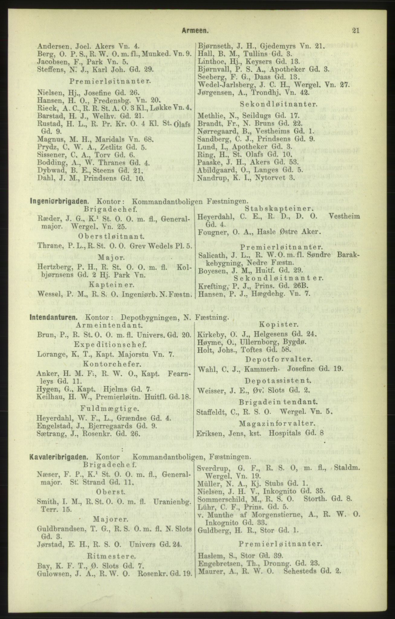 Kristiania/Oslo adressebok, PUBL/-, 1886, s. 21