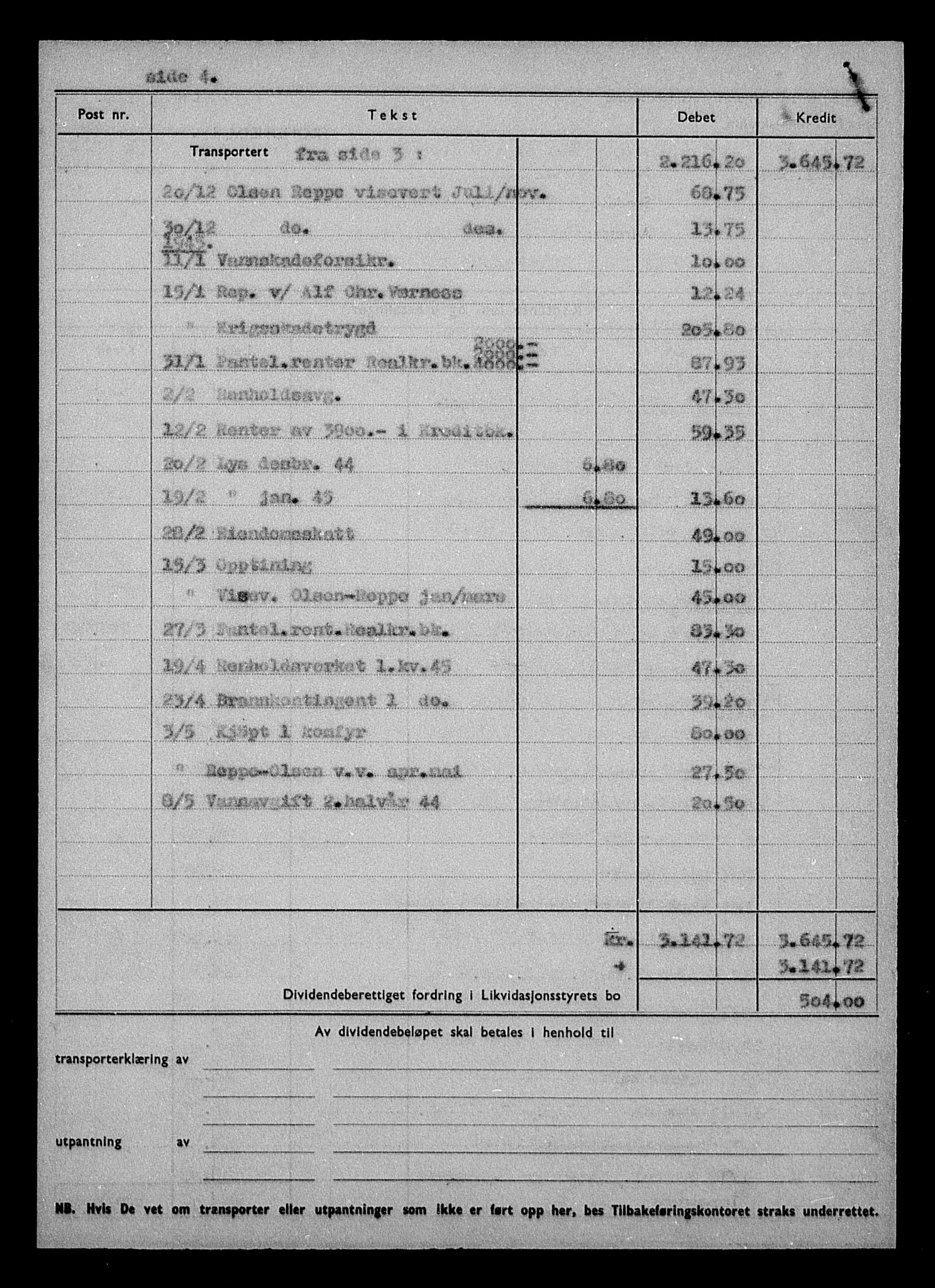 Justisdepartementet, Tilbakeføringskontoret for inndratte formuer, AV/RA-S-1564/H/Hc/Hca/L0903: --, 1945-1947, s. 404