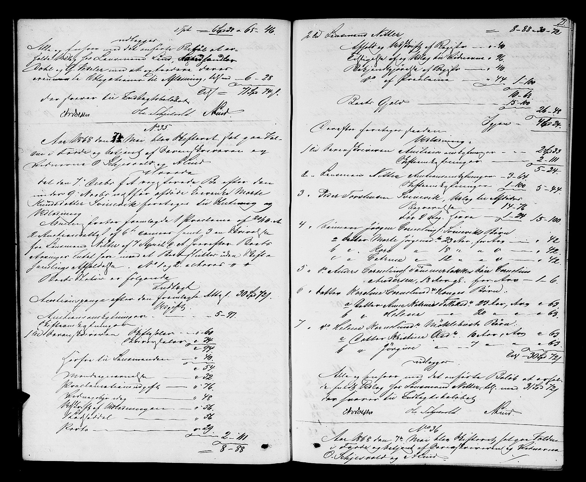 Sunnfjord tingrett, AV/SAB-A-3201/1/H/Hd/L0004: Skifteutlodningsprotokoll, 1868-1874, s. 22b-23a