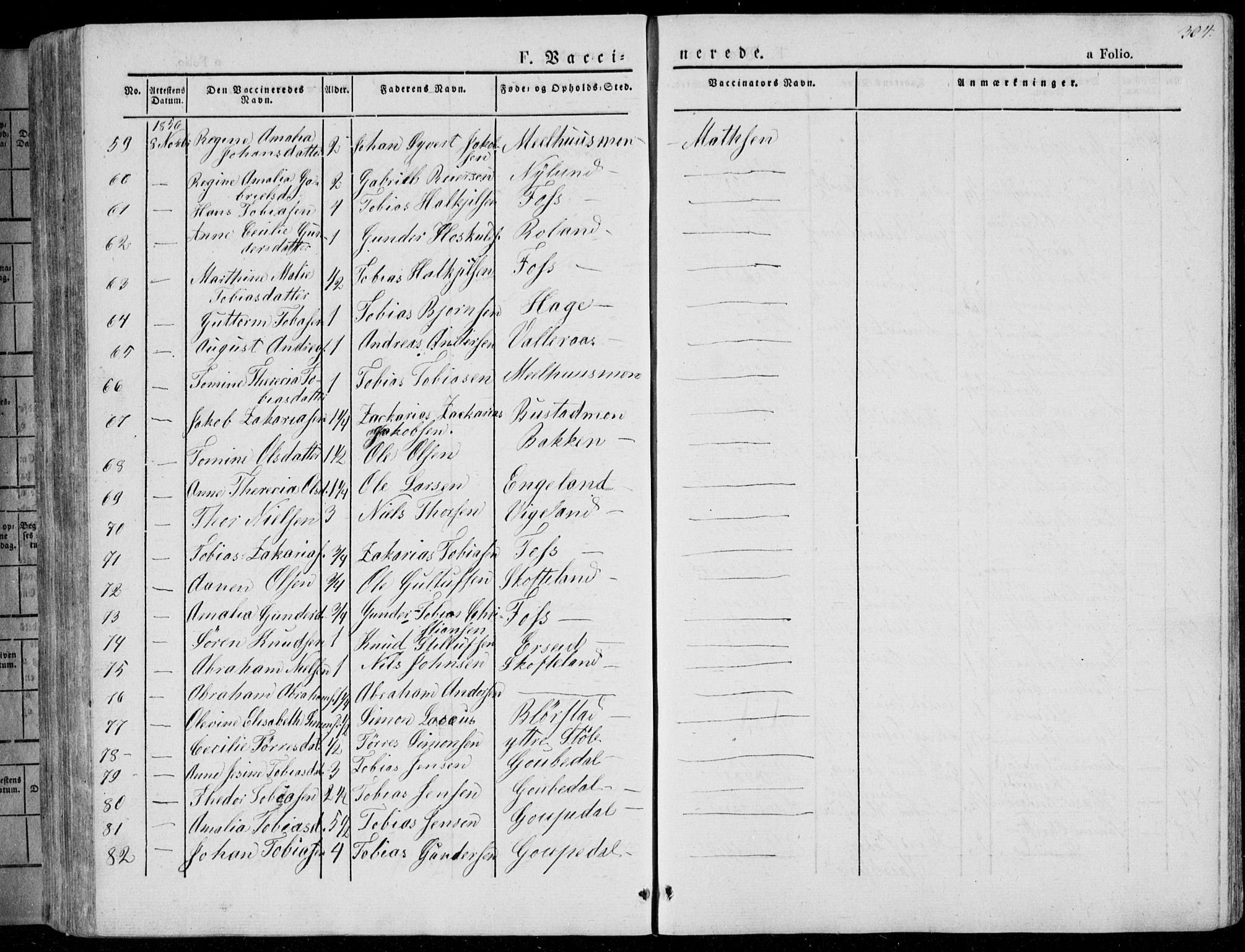 Sør-Audnedal sokneprestkontor, AV/SAK-1111-0039/F/Fa/Fab/L0006: Ministerialbok nr. A 6, 1829-1855, s. 304