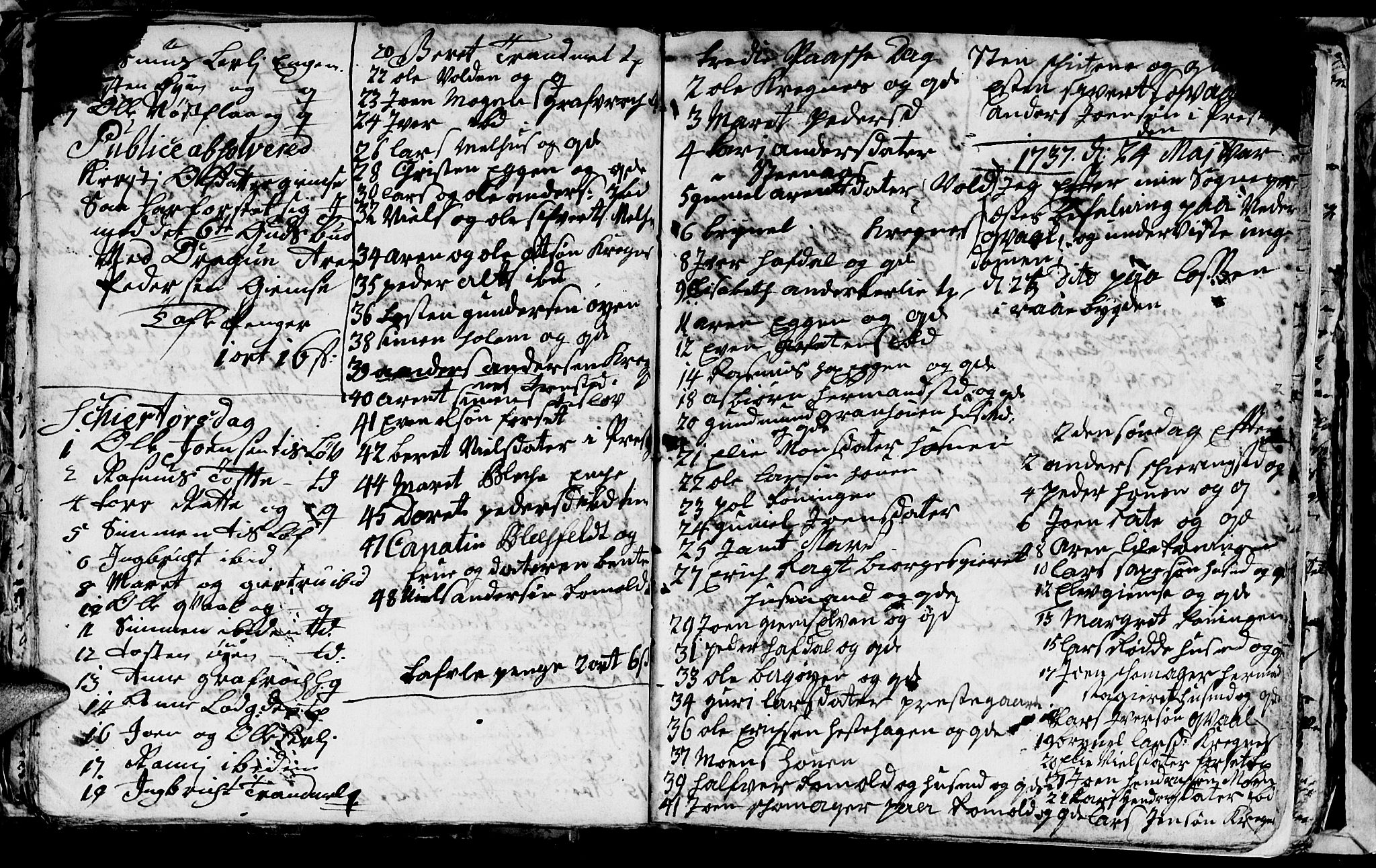Ministerialprotokoller, klokkerbøker og fødselsregistre - Sør-Trøndelag, AV/SAT-A-1456/691/L1090: Klokkerbok nr. 691C01, 1732-1742