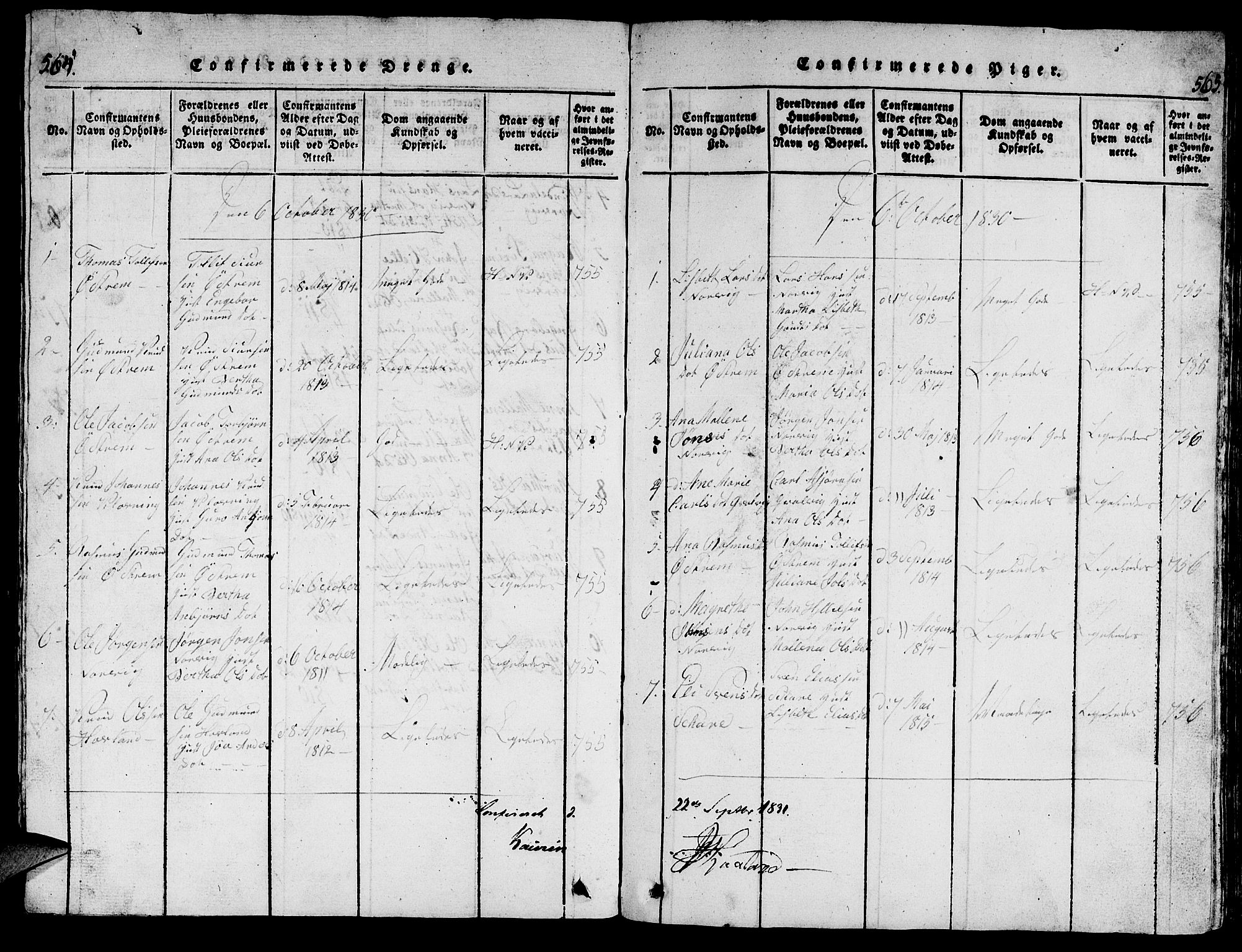 Torvastad sokneprestkontor, AV/SAST-A -101857/H/Ha/Hab/L0001: Klokkerbok nr. B 1 /2, 1817-1834, s. 364-365