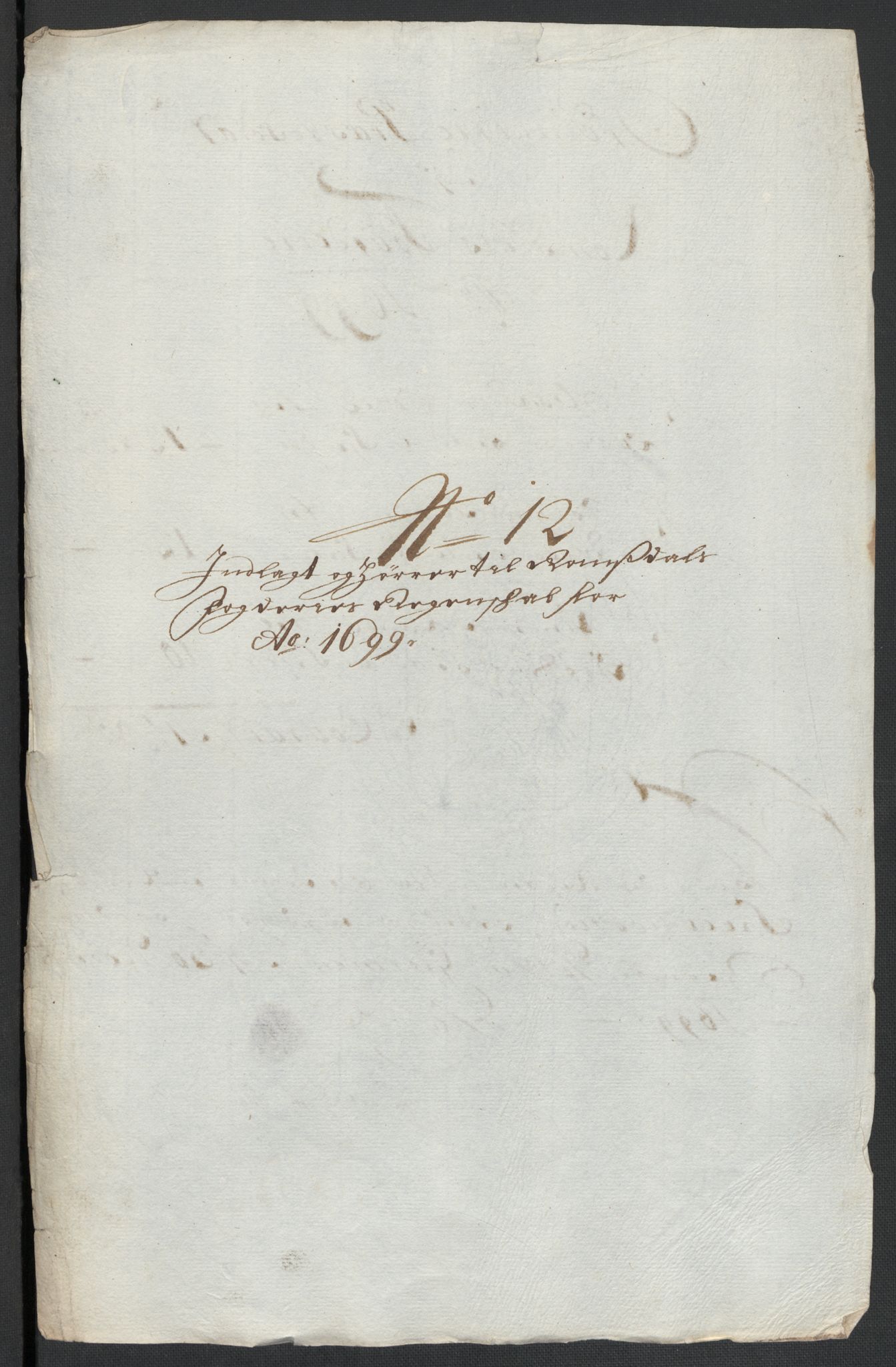 Rentekammeret inntil 1814, Reviderte regnskaper, Fogderegnskap, RA/EA-4092/R55/L3654: Fogderegnskap Romsdal, 1699-1700, s. 101