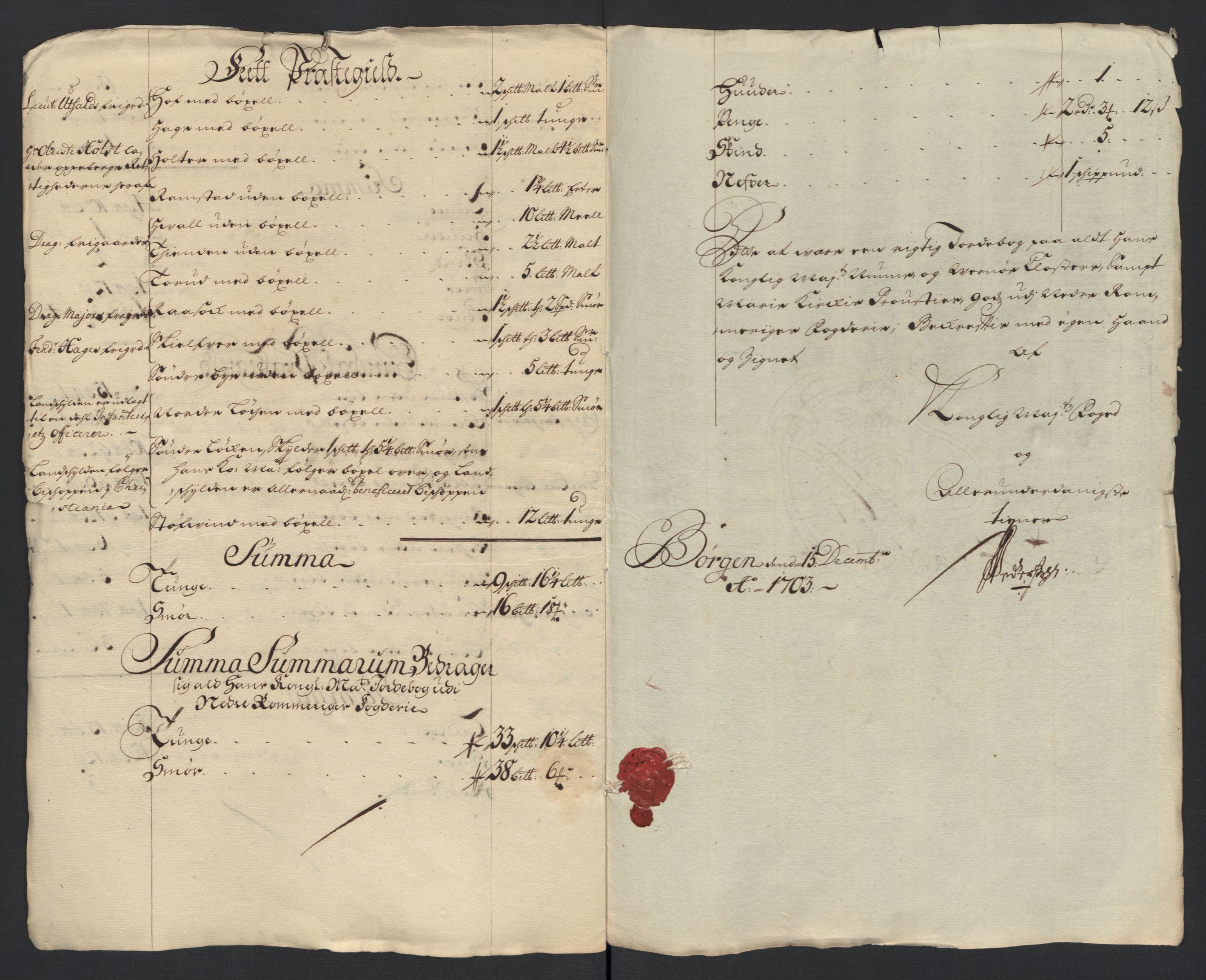 Rentekammeret inntil 1814, Reviderte regnskaper, Fogderegnskap, AV/RA-EA-4092/R11/L0586: Fogderegnskap Nedre Romerike, 1703, s. 8