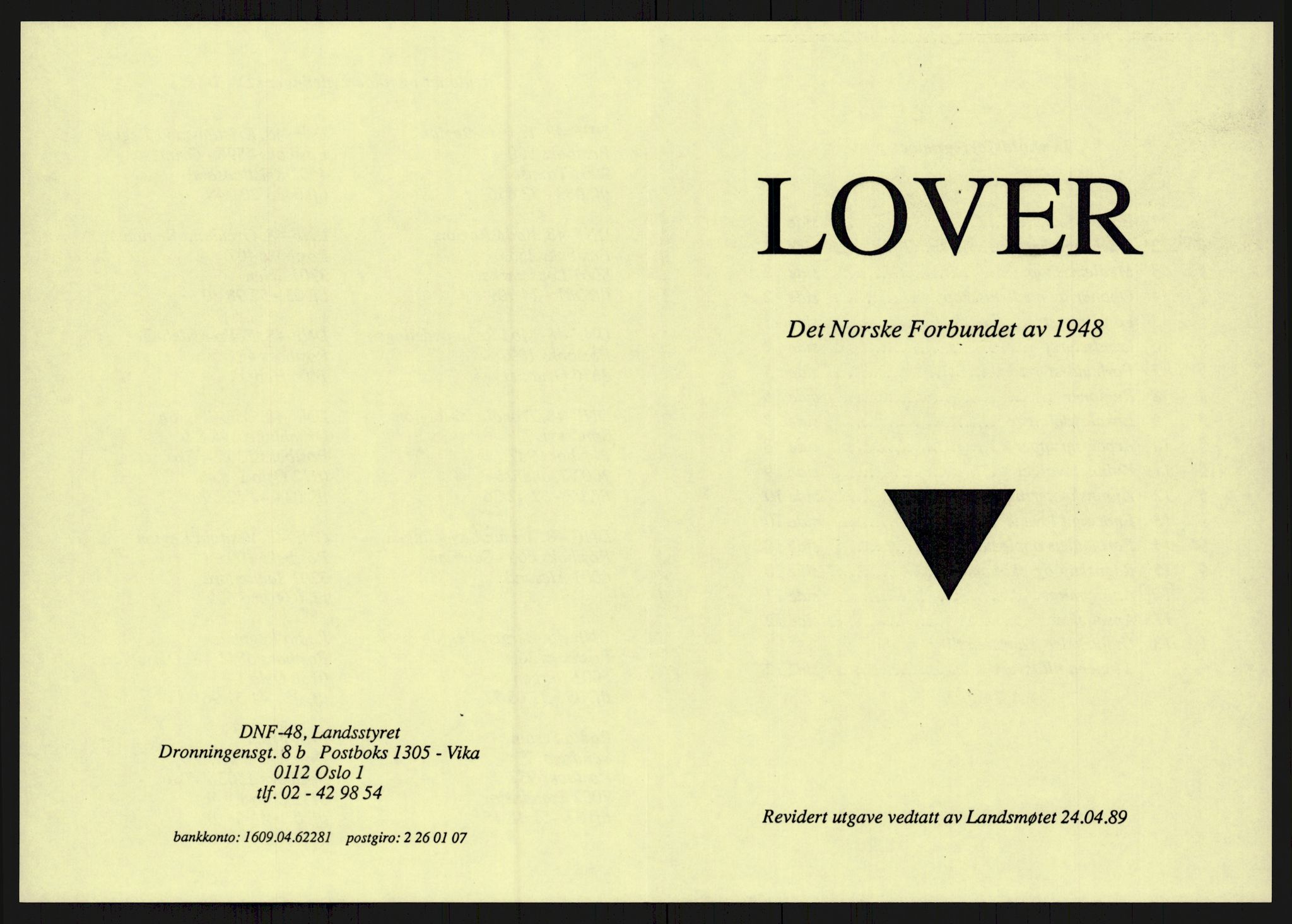 Det Norske Forbundet av 1948/Landsforeningen for Lesbisk og Homofil Frigjøring, AV/RA-PA-1216/A/Ag/L0003: Tillitsvalgte og medlemmer, 1952-1992, s. 630