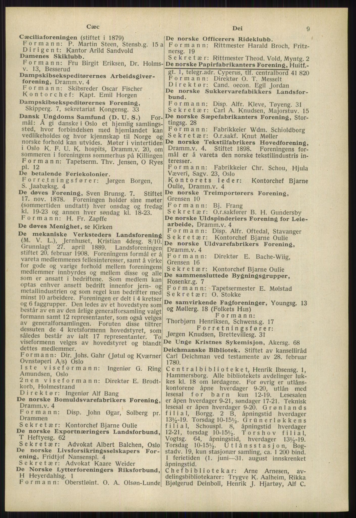 Kristiania/Oslo adressebok, PUBL/-, 1939, s. 9