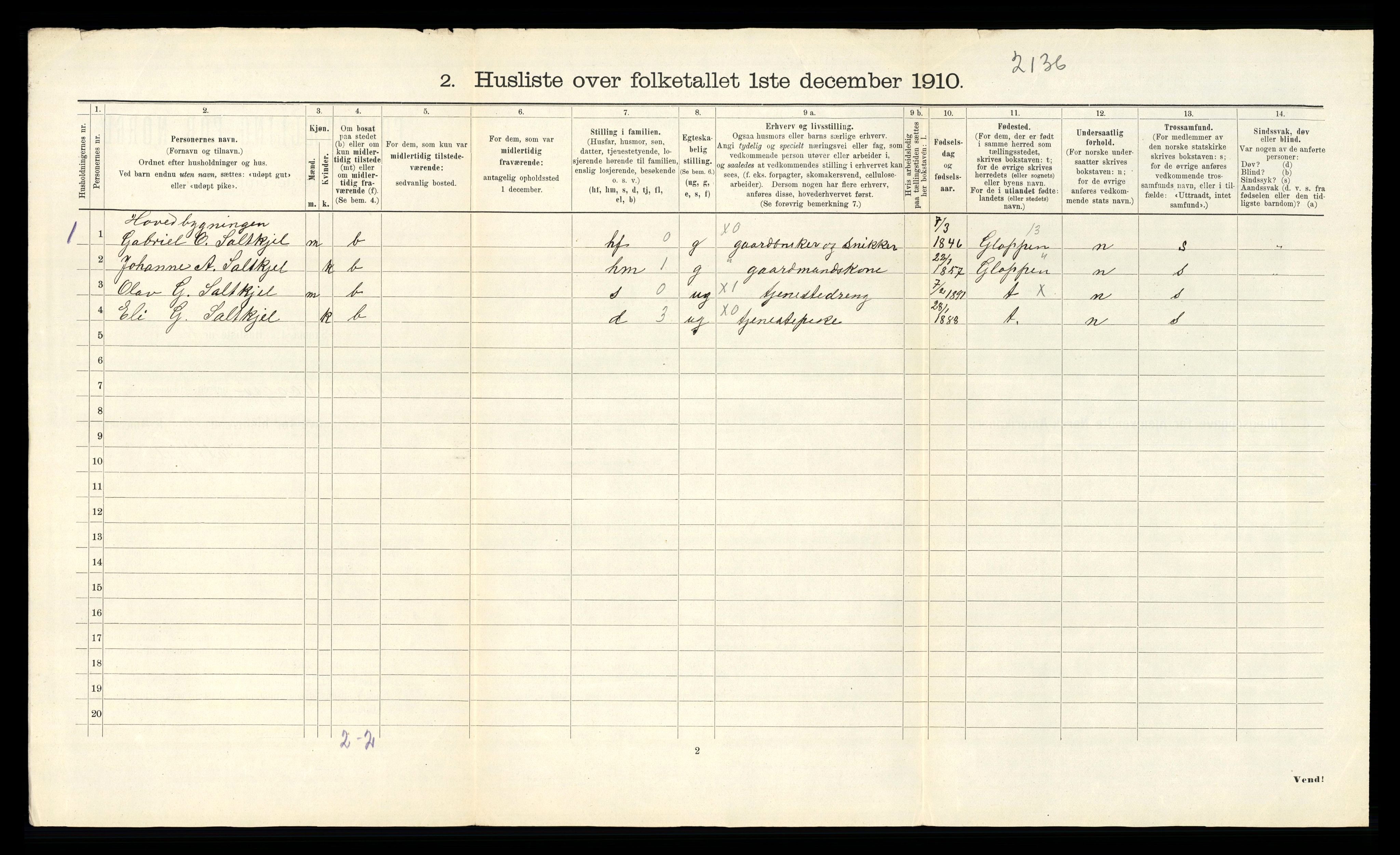 RA, Folketelling 1910 for 1439 Sør-Vågsøy herred, 1910, s. 27