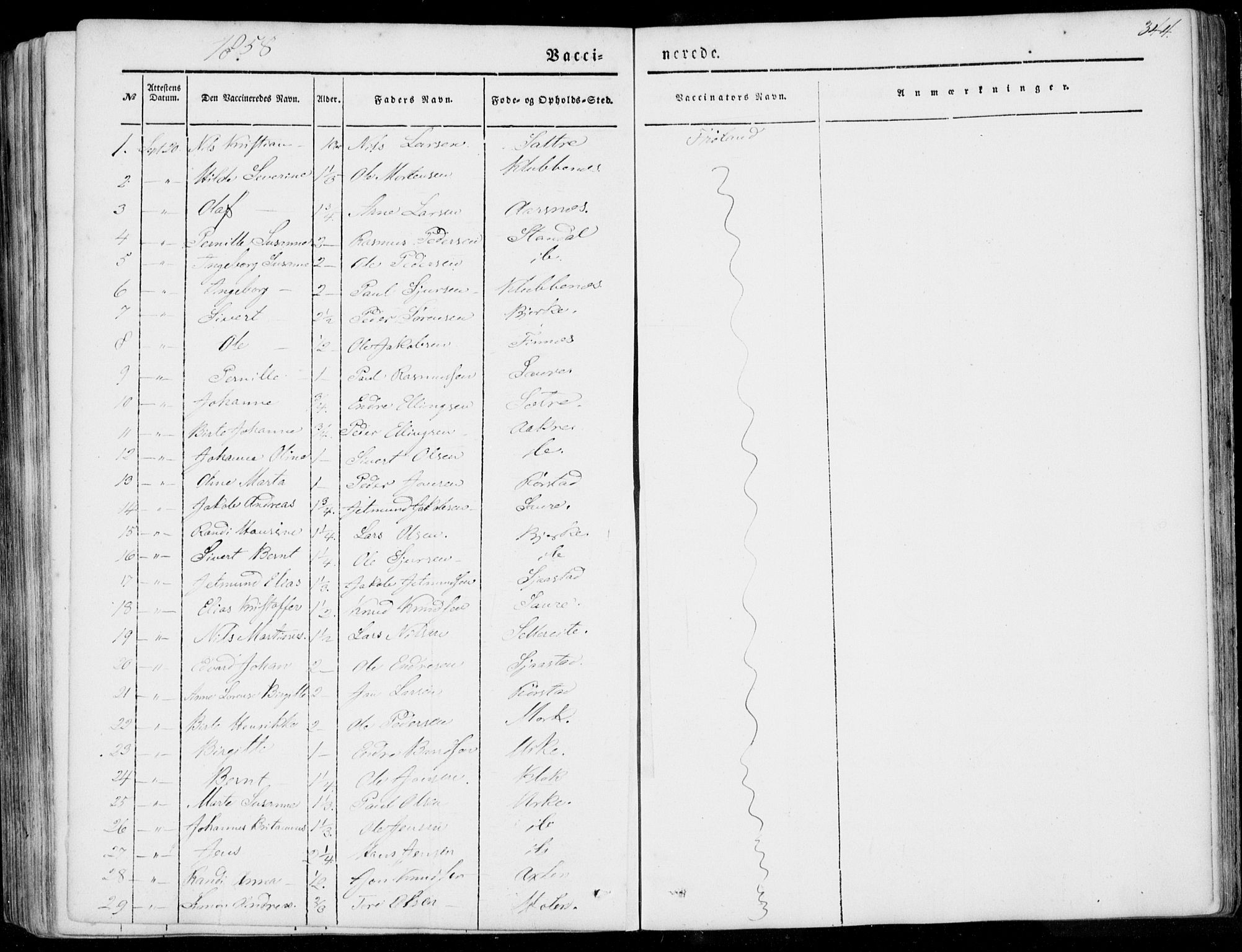 Ministerialprotokoller, klokkerbøker og fødselsregistre - Møre og Romsdal, SAT/A-1454/515/L0209: Ministerialbok nr. 515A05, 1847-1868, s. 344