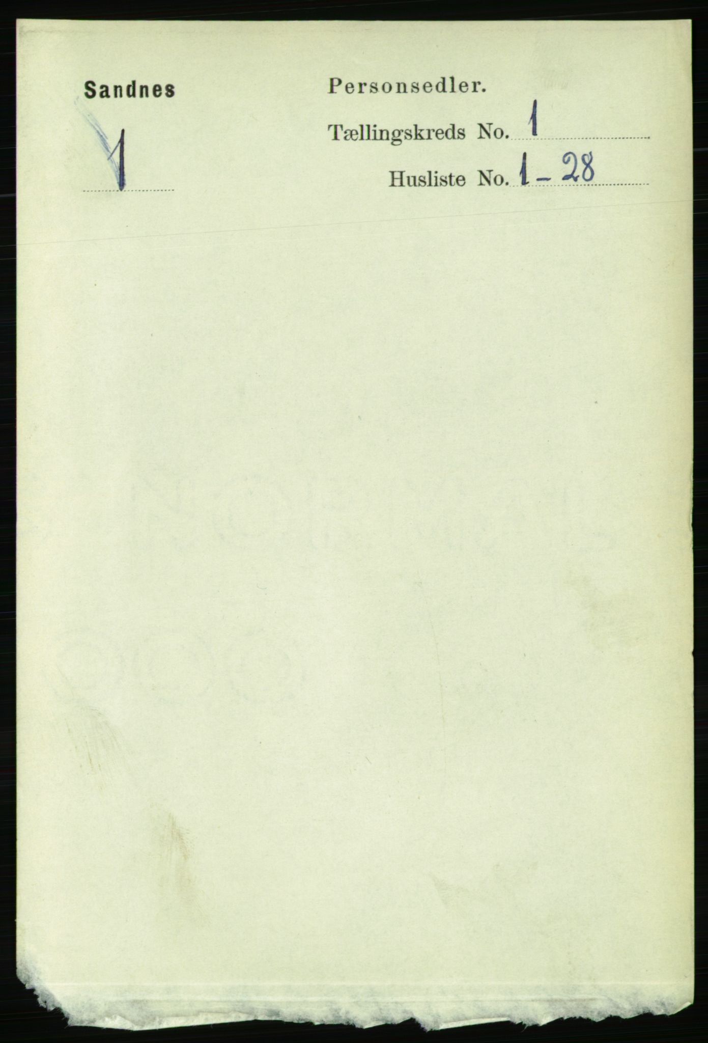 RA, Folketelling 1891 for 1102 Sandnes ladested, 1891, s. 483