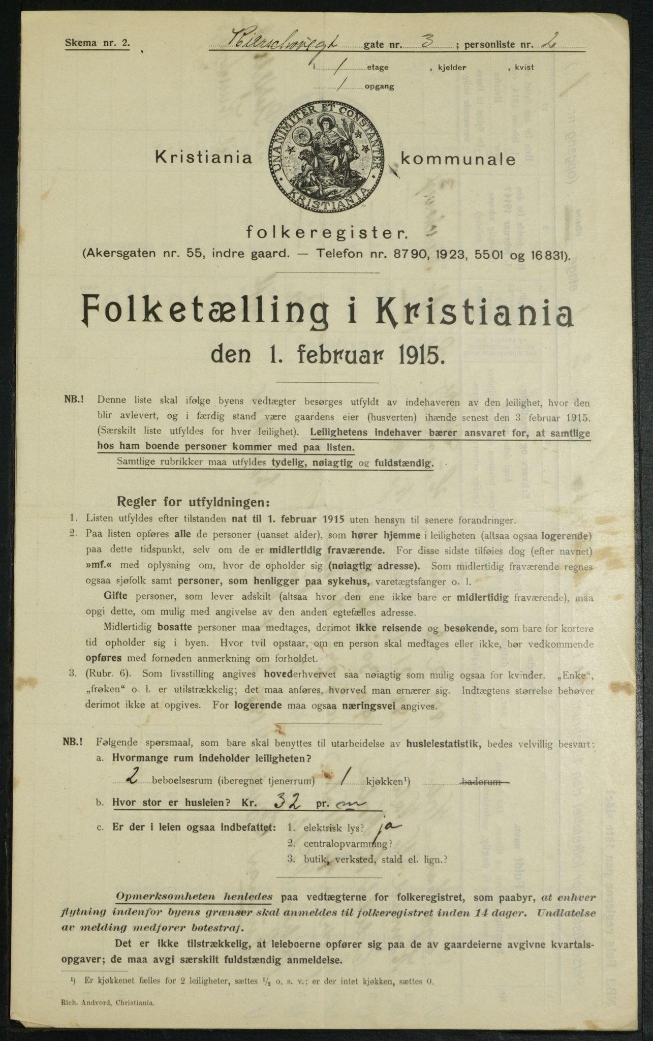 OBA, Kommunal folketelling 1.2.1915 for Kristiania, 1915, s. 48959