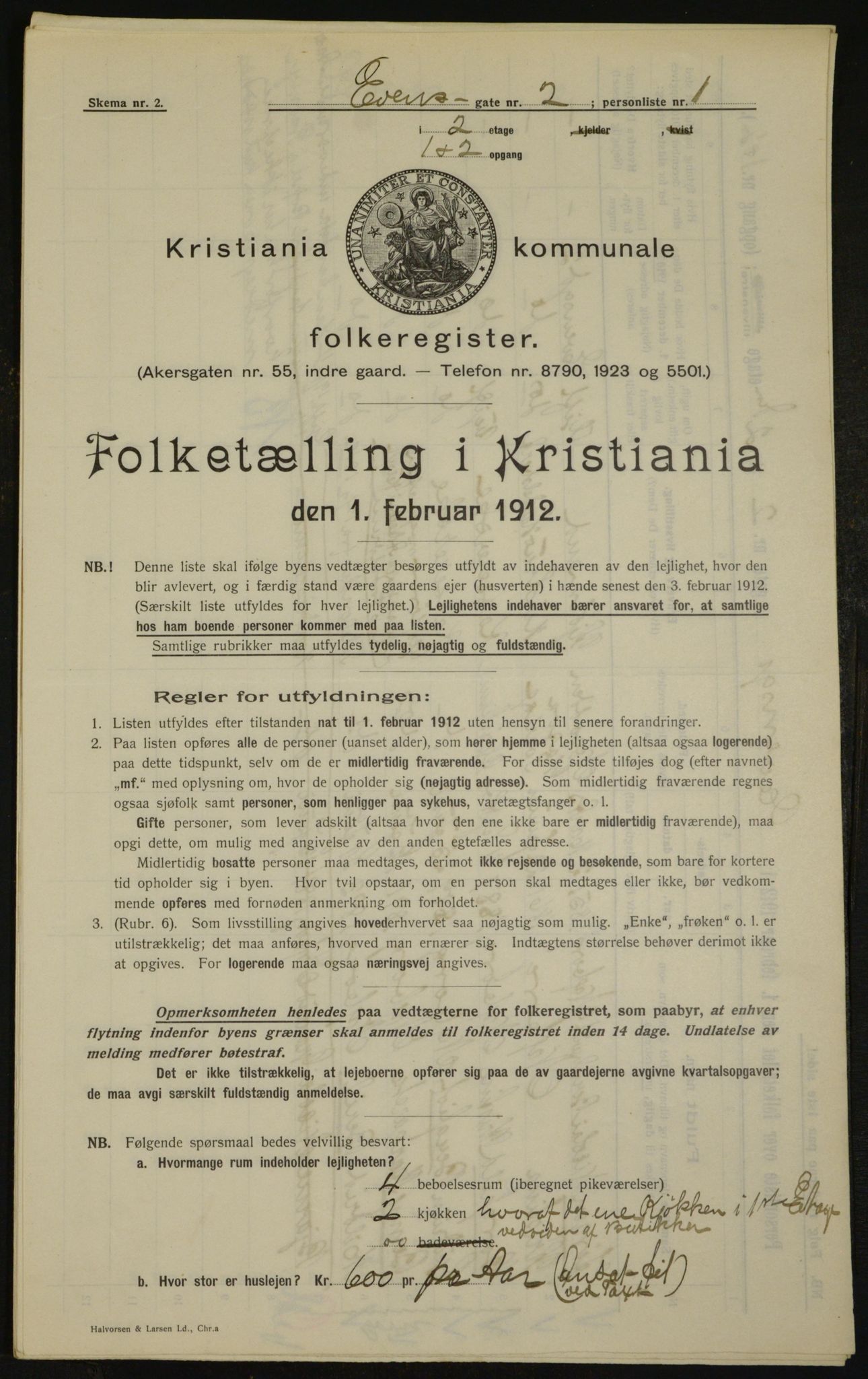 OBA, Kommunal folketelling 1.2.1912 for Kristiania, 1912, s. 22833