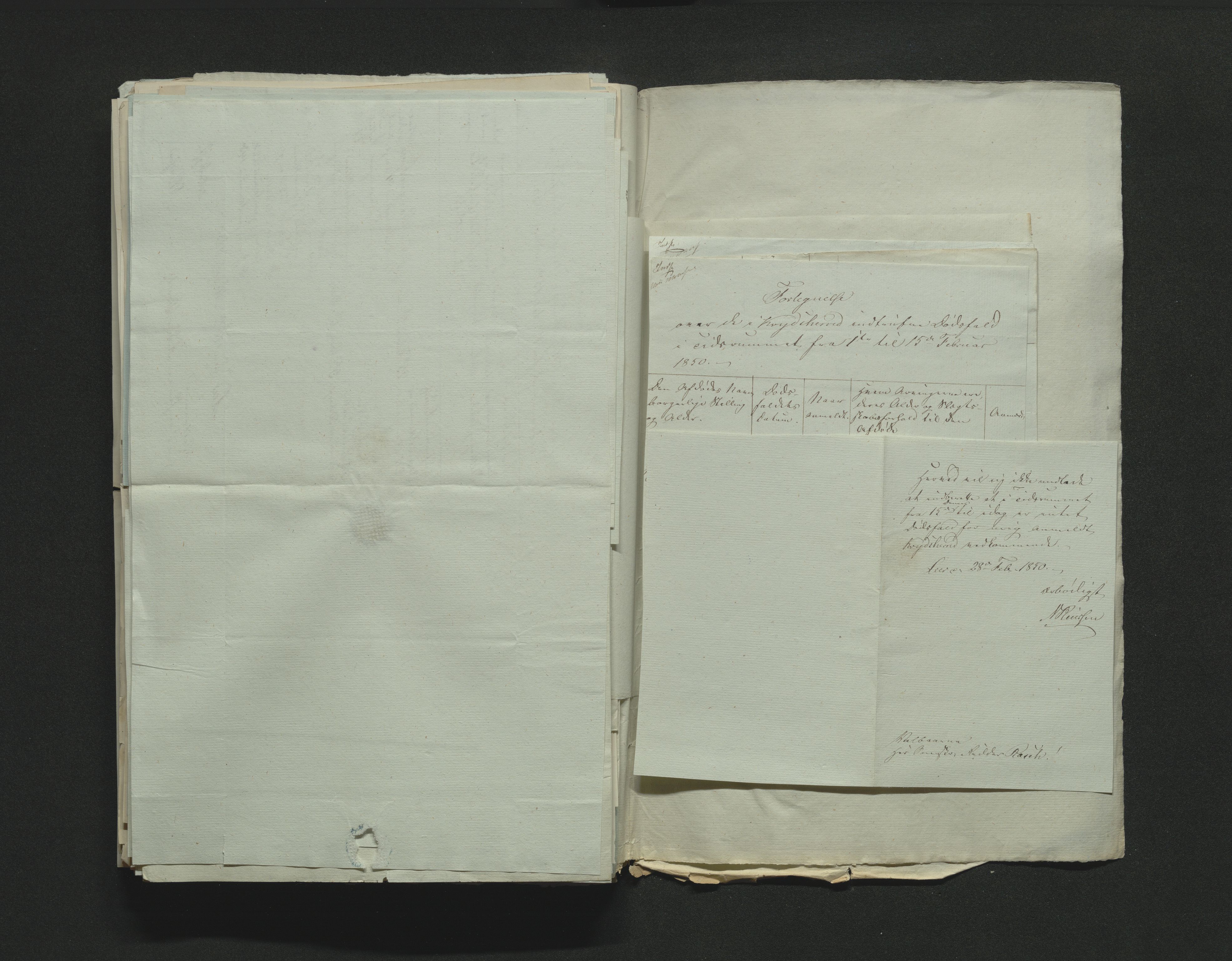 Eiker, Modum og Sigdal sorenskriveri, AV/SAKO-A-123/H/Ha/Hab/L0008: Dødsfallsmeldinger, 1850-1853