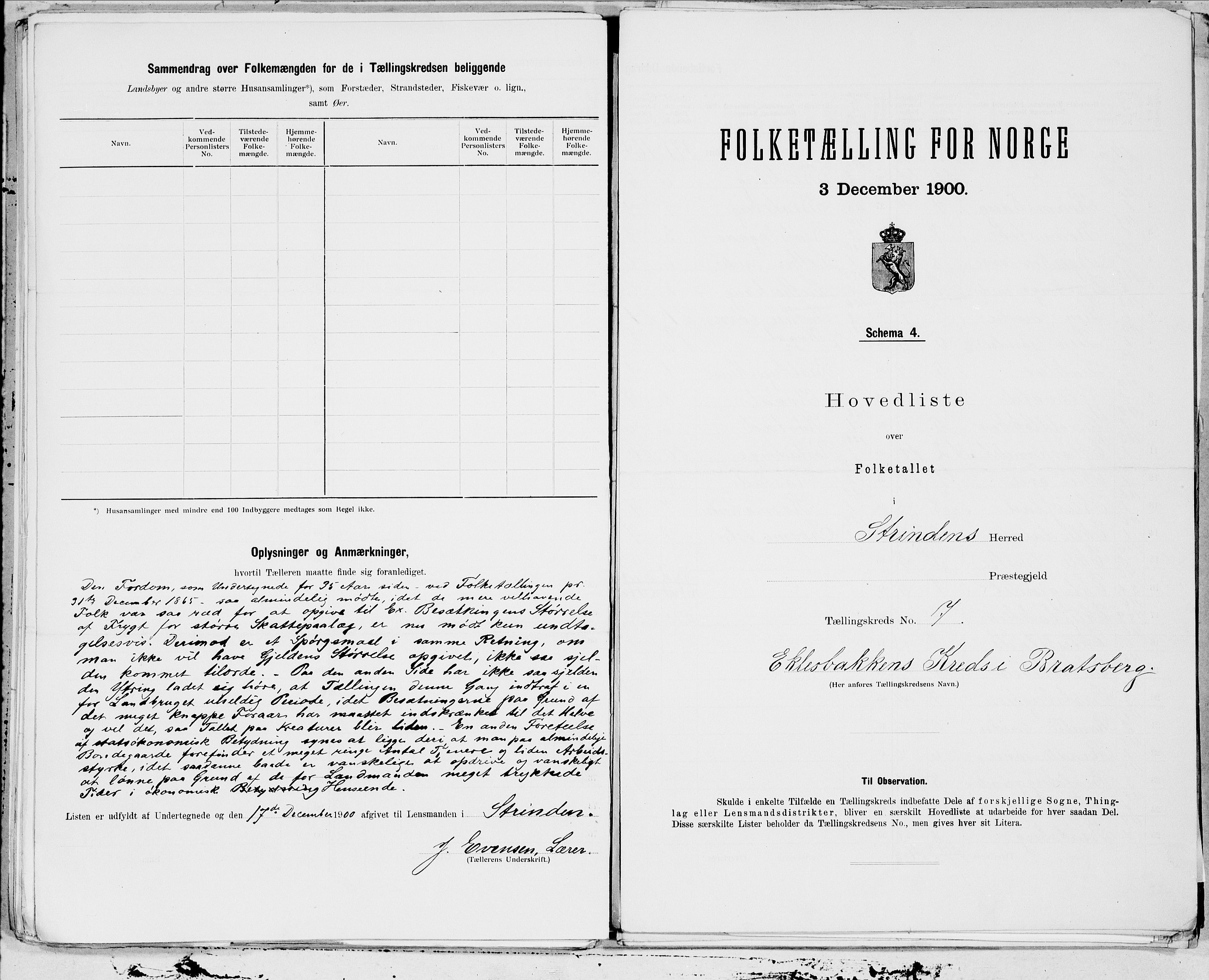 SAT, Folketelling 1900 for 1660 Strinda herred, 1900, s. 22