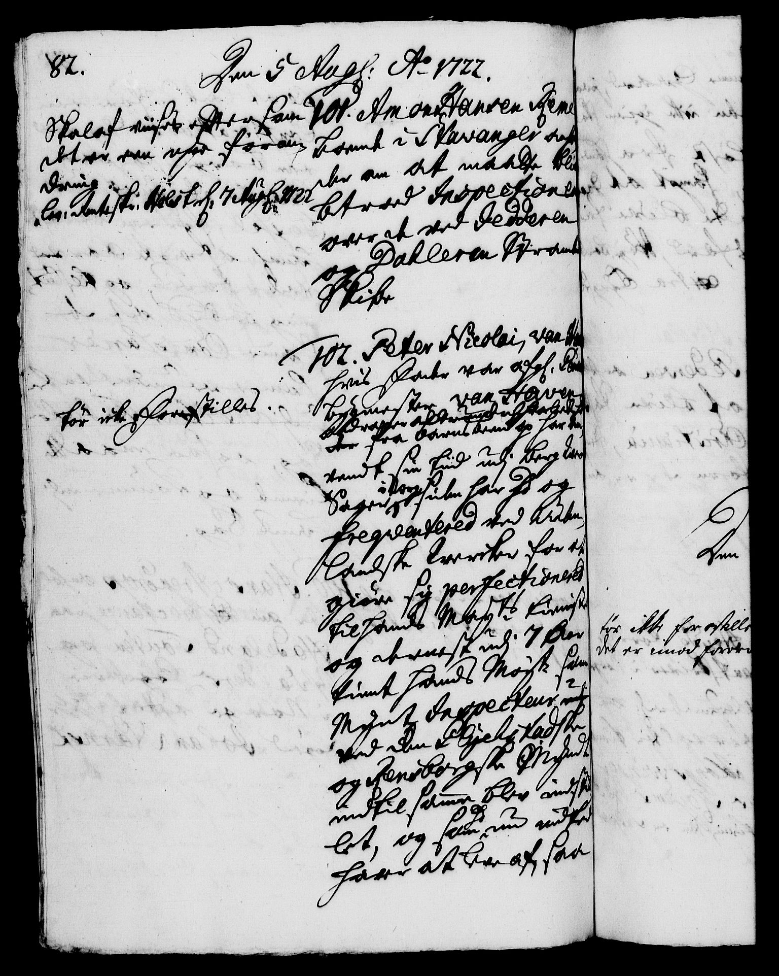Rentekammeret, Kammerkanselliet, RA/EA-3111/G/Gh/Gha/L0005: Norsk ekstraktmemorialprotokoll (merket RK 53.50), 1721-1723, s. 82