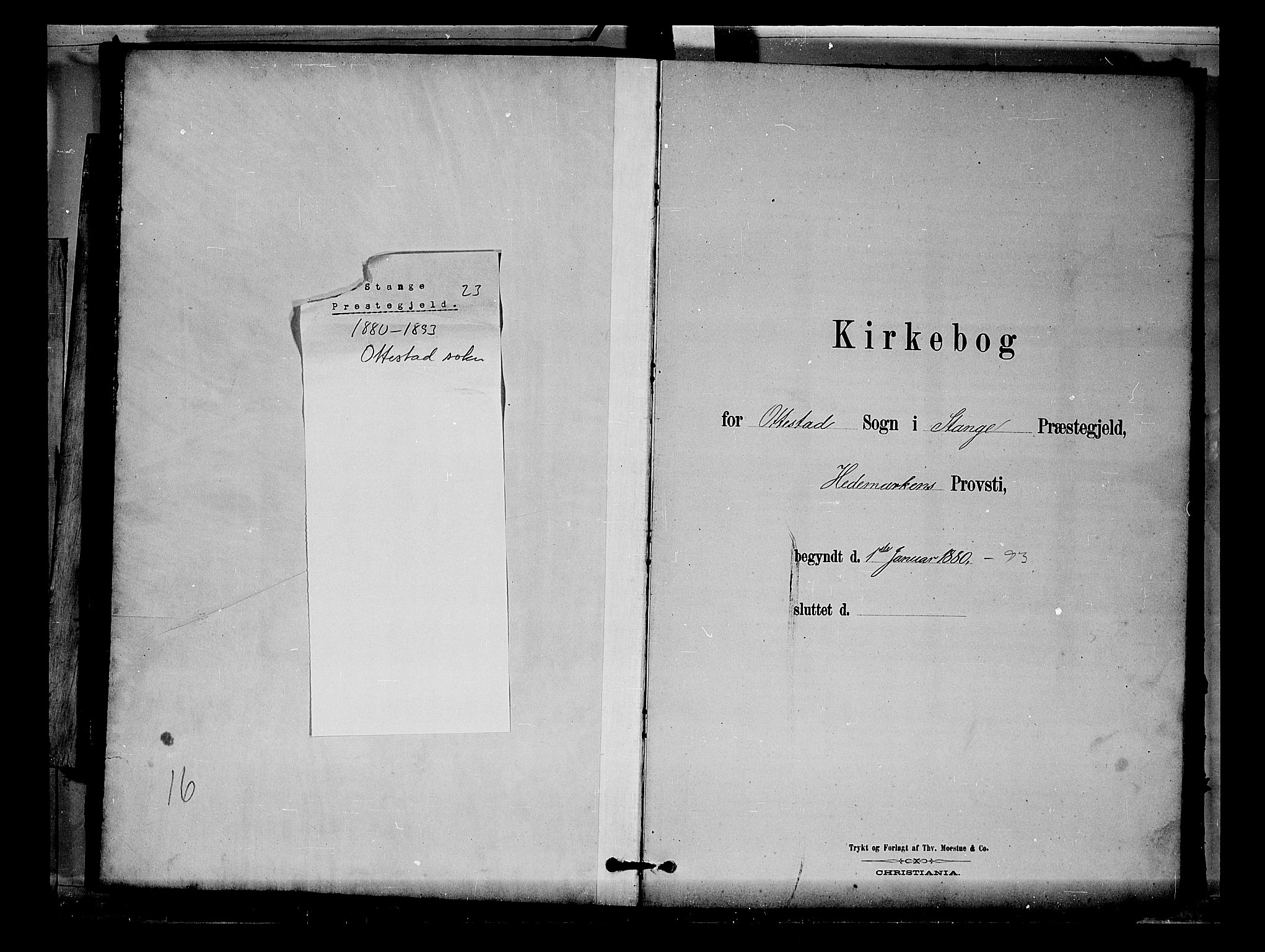 Stange prestekontor, SAH/PREST-002/L/L0007: Klokkerbok nr. 7, 1880-1893