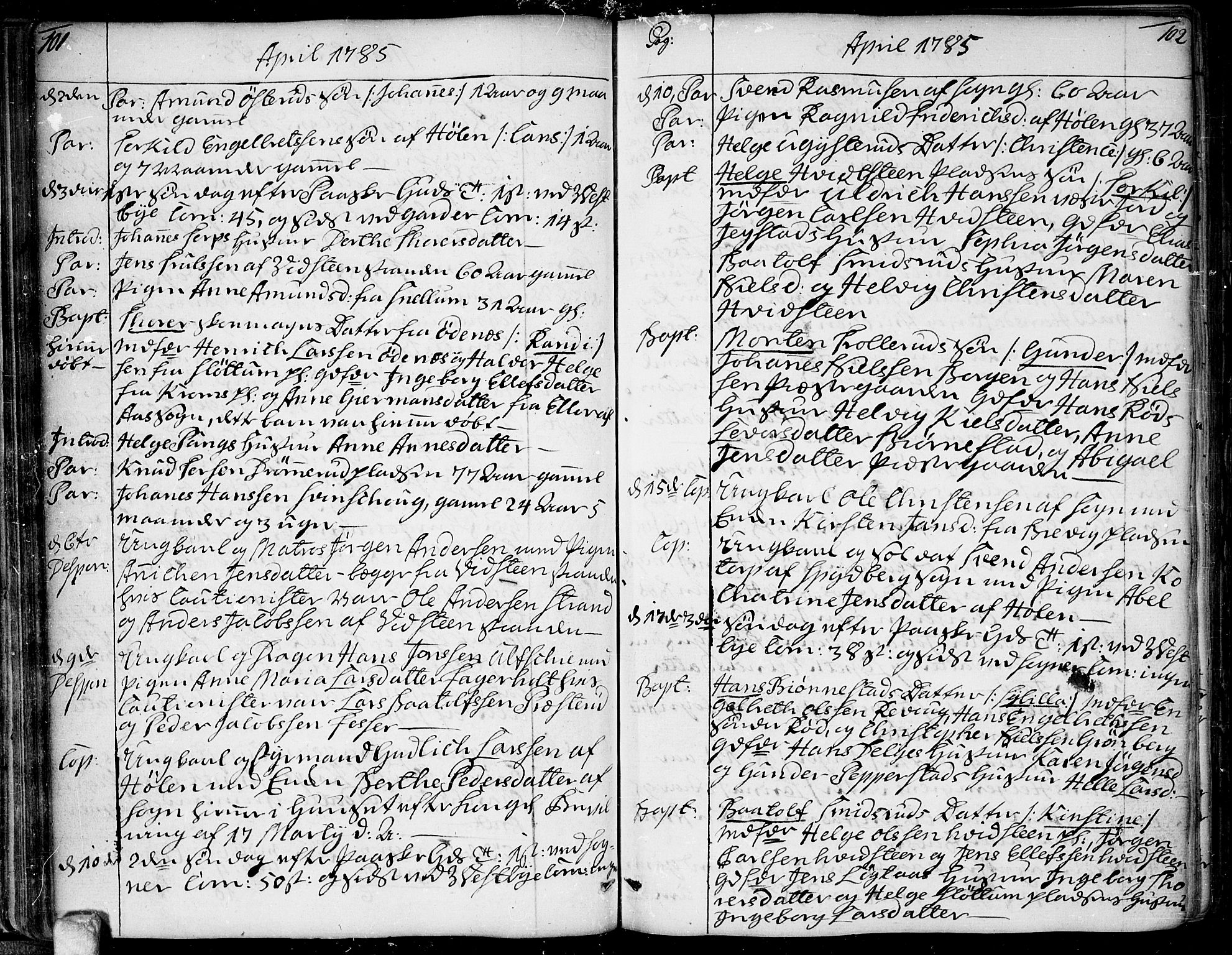 Vestby prestekontor Kirkebøker, AV/SAO-A-10893/F/Fa/L0003: Ministerialbok nr. I 3, 1779-1796, s. 101-102