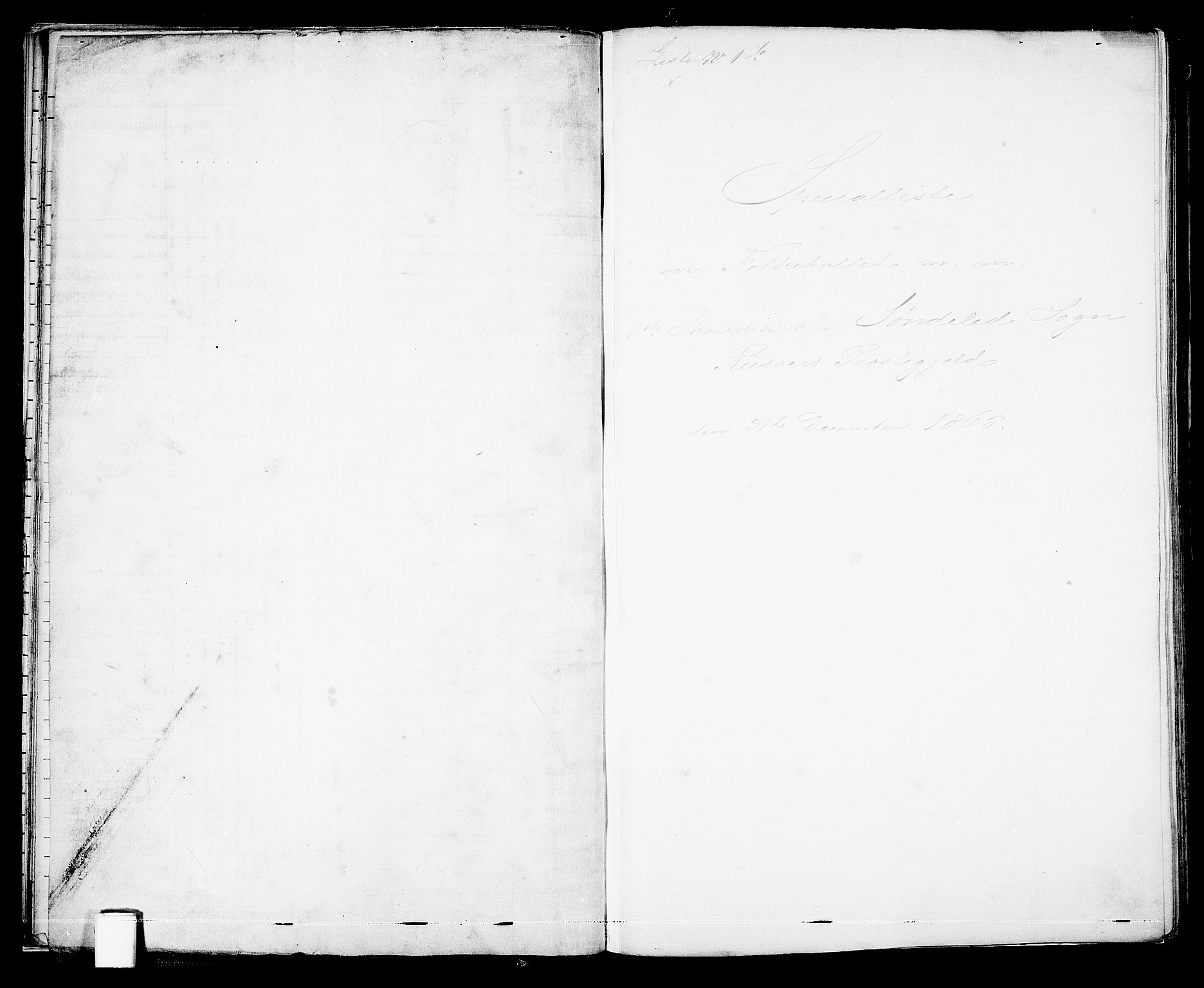 RA, Folketelling 1865 for 0913L Risør prestegjeld, Søndeled sokn, 1865, s. 23