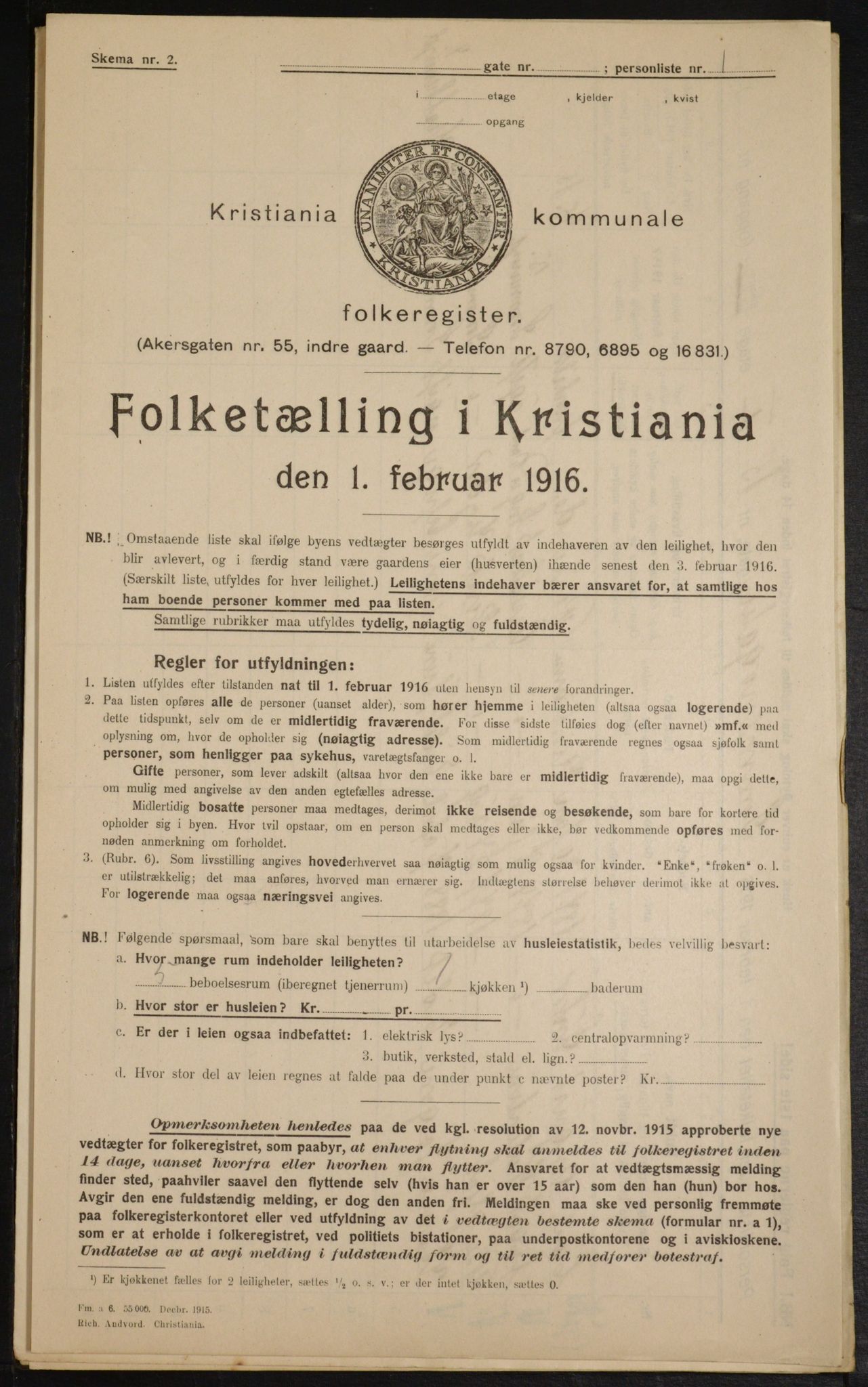 OBA, Kommunal folketelling 1.2.1916 for Kristiania, 1916, s. 102227