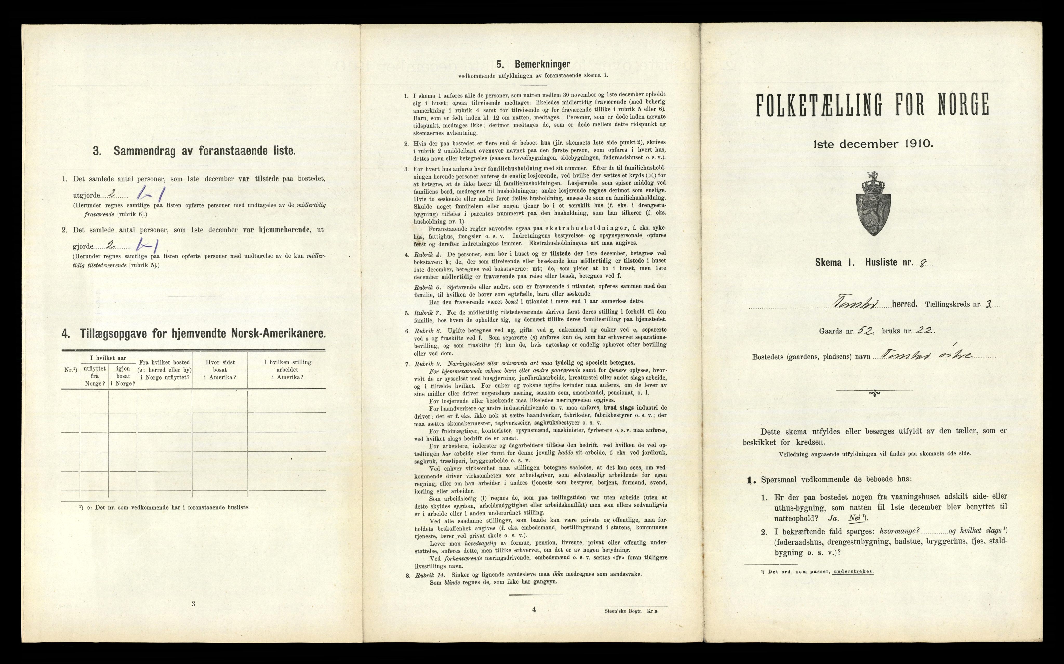 RA, Folketelling 1910 for 1046 Tonstad herred, 1910, s. 108