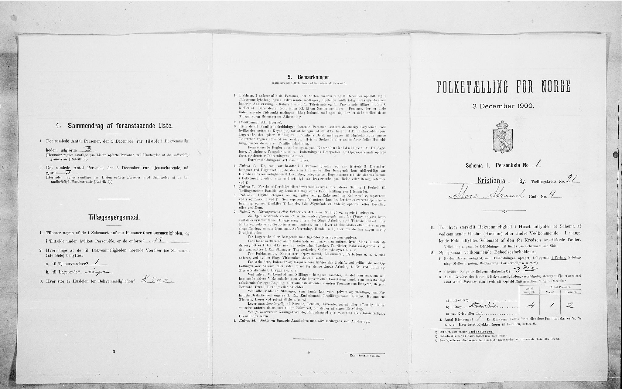 SAO, Folketelling 1900 for 0301 Kristiania kjøpstad, 1900, s. 93013