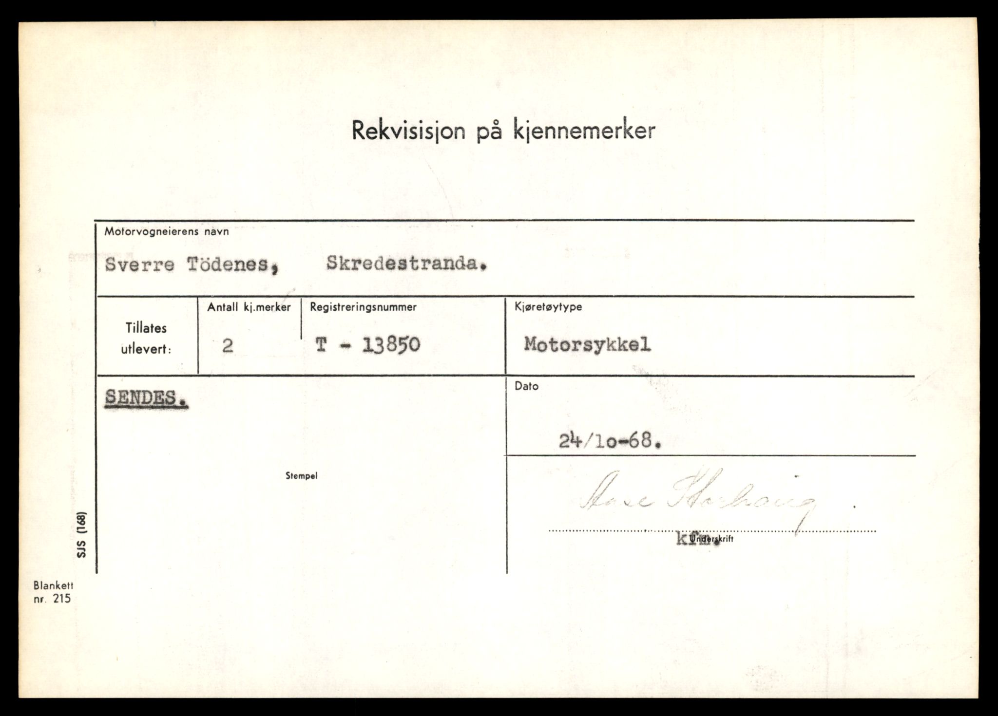 Møre og Romsdal vegkontor - Ålesund trafikkstasjon, AV/SAT-A-4099/F/Fe/L0041: Registreringskort for kjøretøy T 13710 - T 13905, 1927-1998, s. 2539